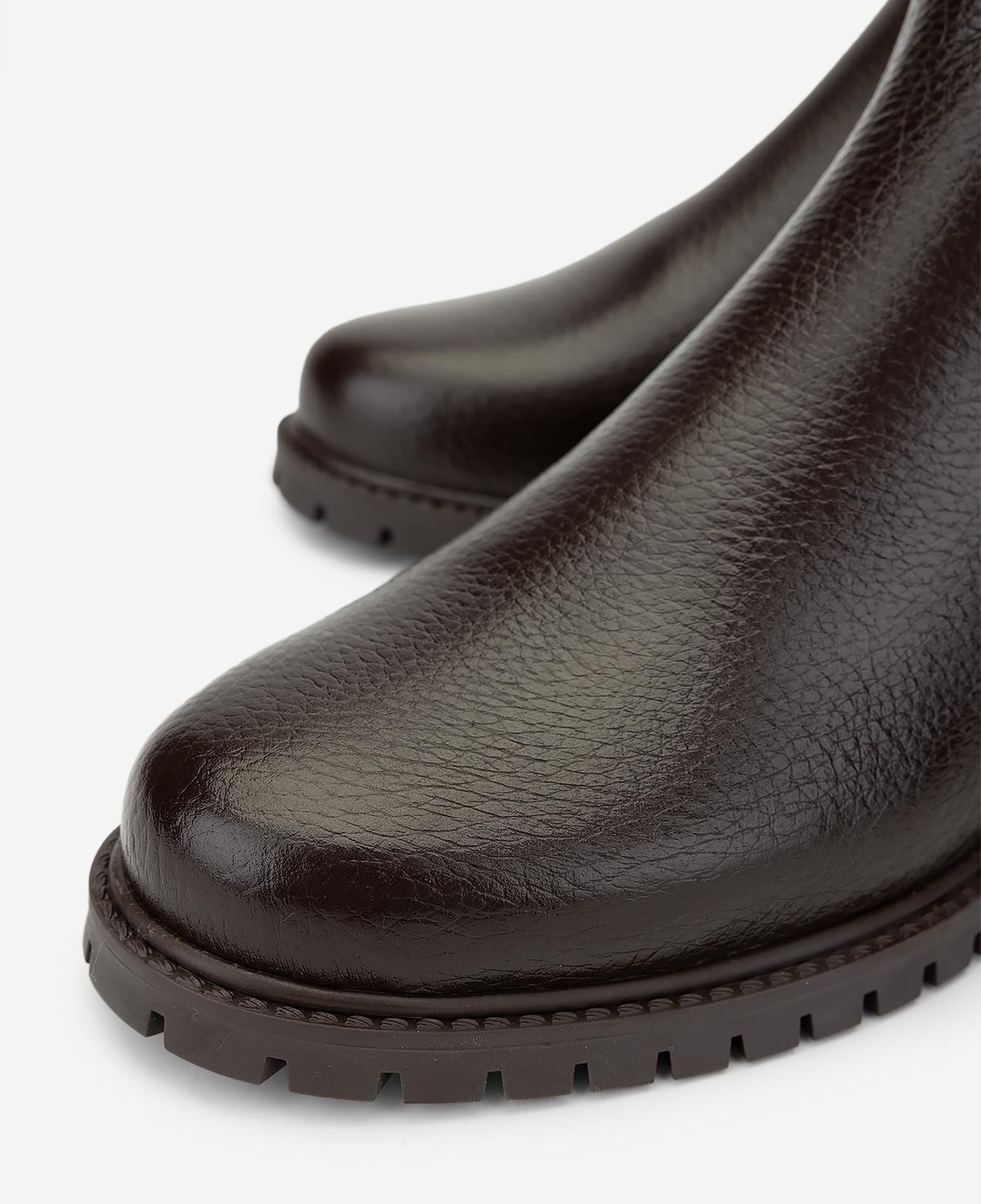 Valmenti Kadın Hakiki Deri Kahverengi Düz Bot