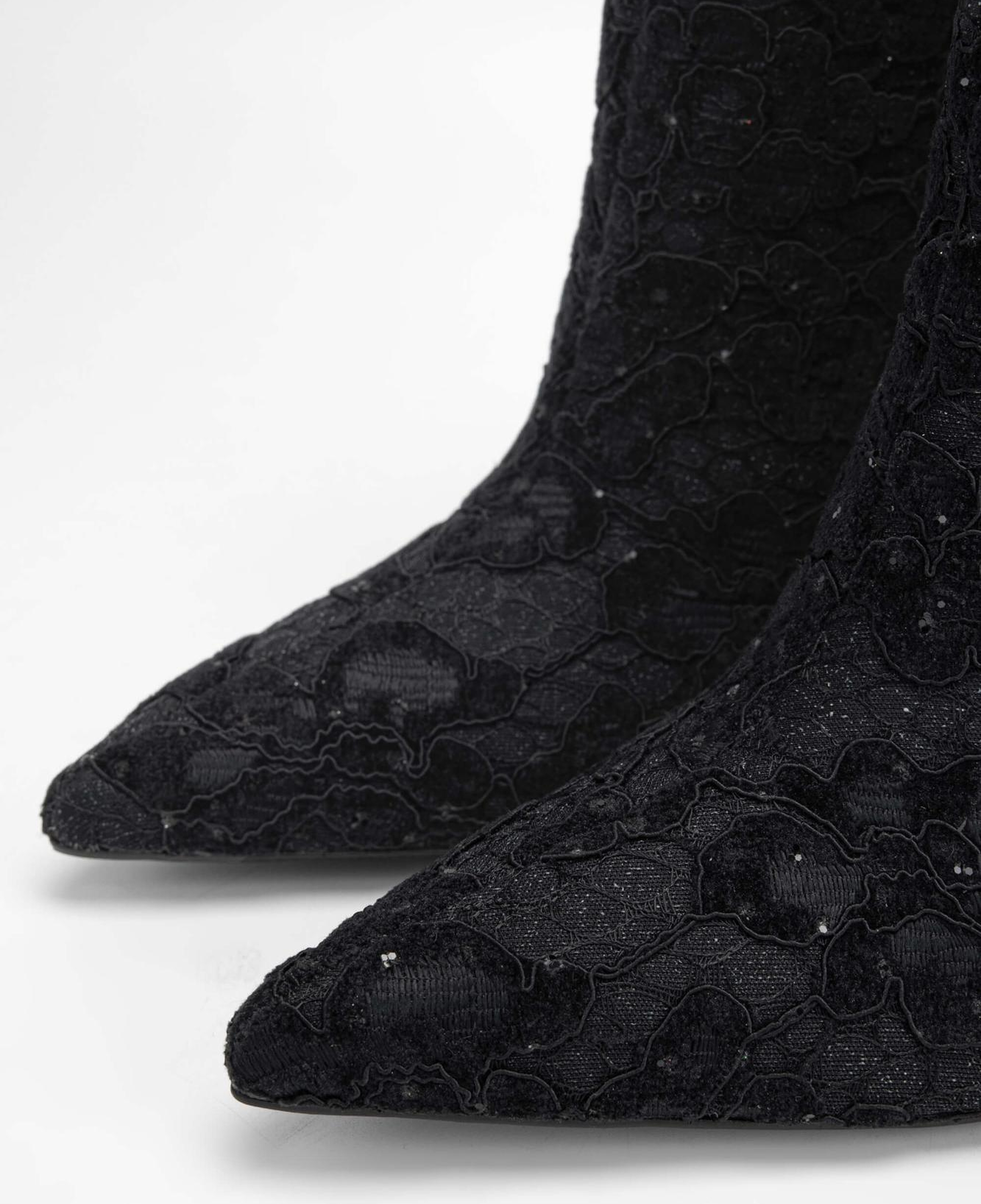 Tamer Tanca Kadın Tekstil Siyah Topuklu Bot