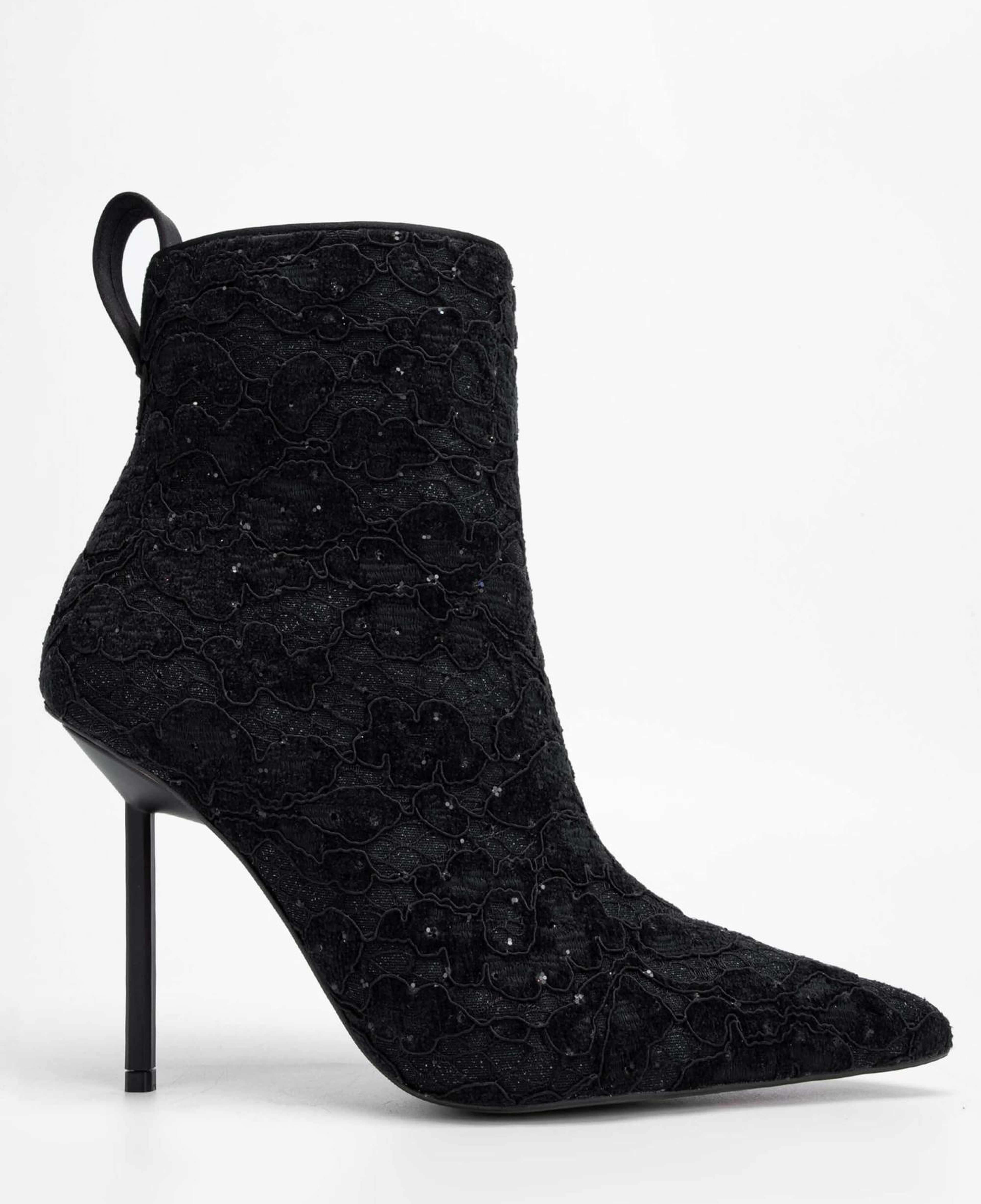 Tamer Tanca Kadın Tekstil Siyah Topuklu Bot