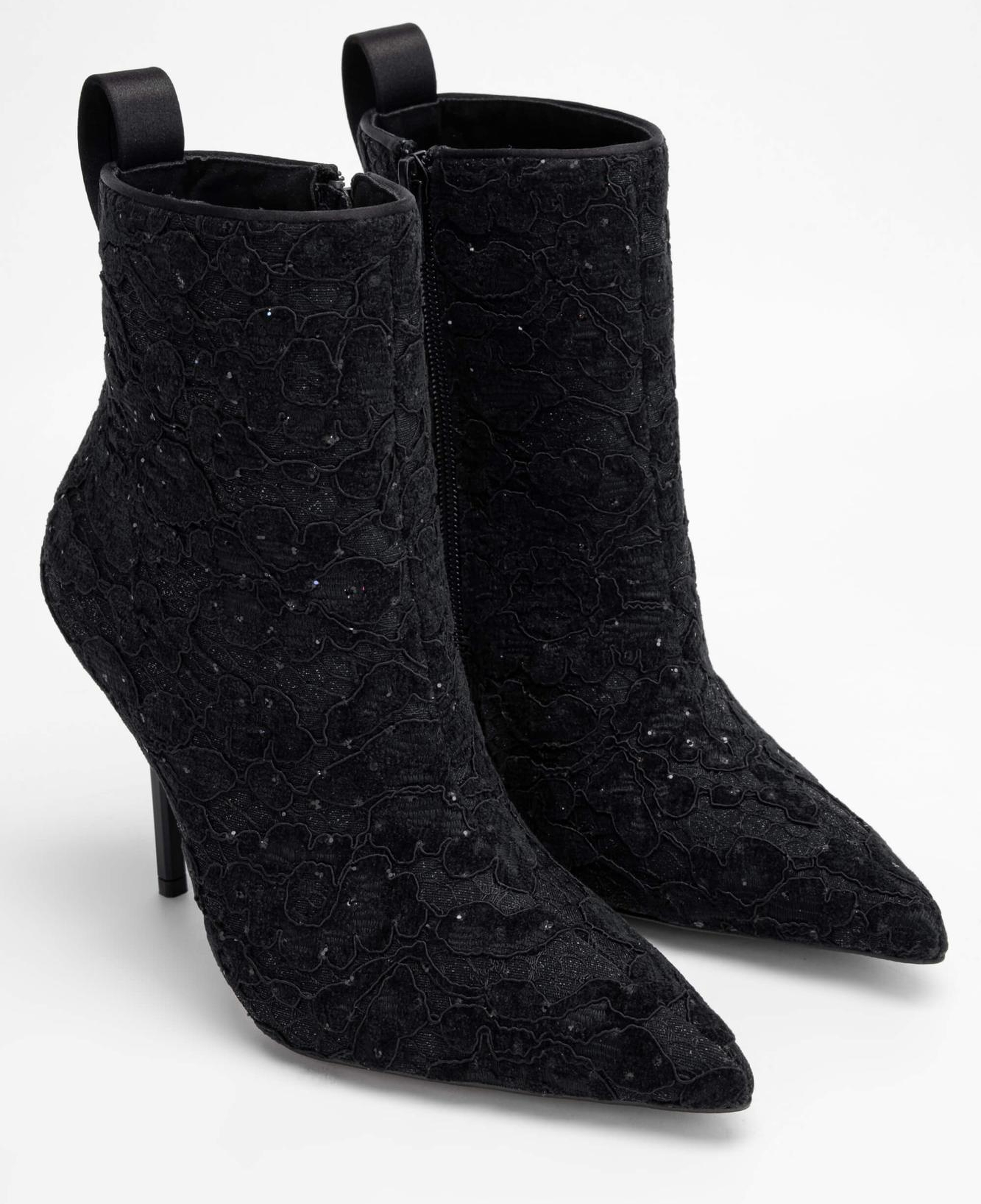 Tamer Tanca Kadın Tekstil Siyah Topuklu Bot