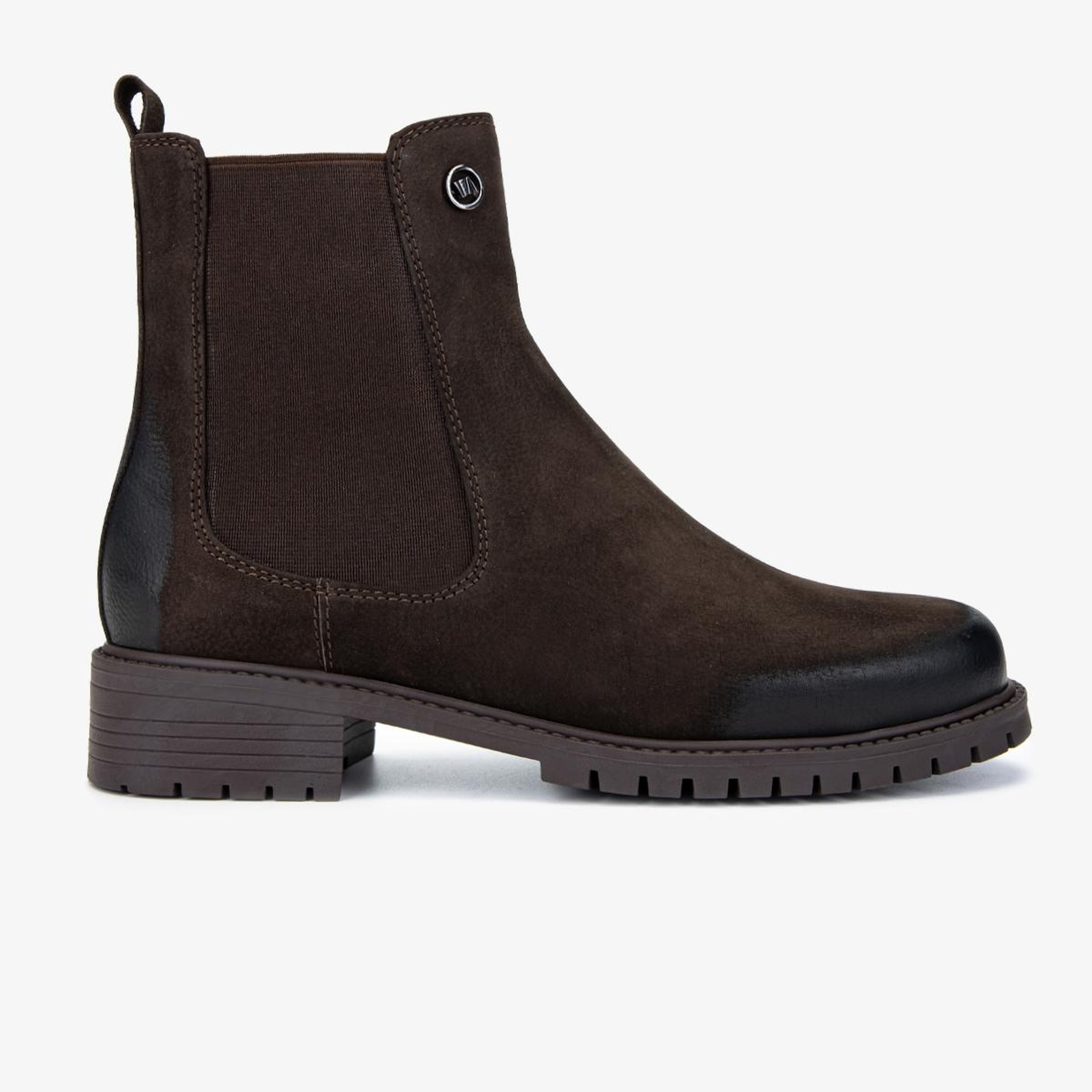 Valmenti Kadın Hakiki Deri Kahverengi Nubuk Düz Bot