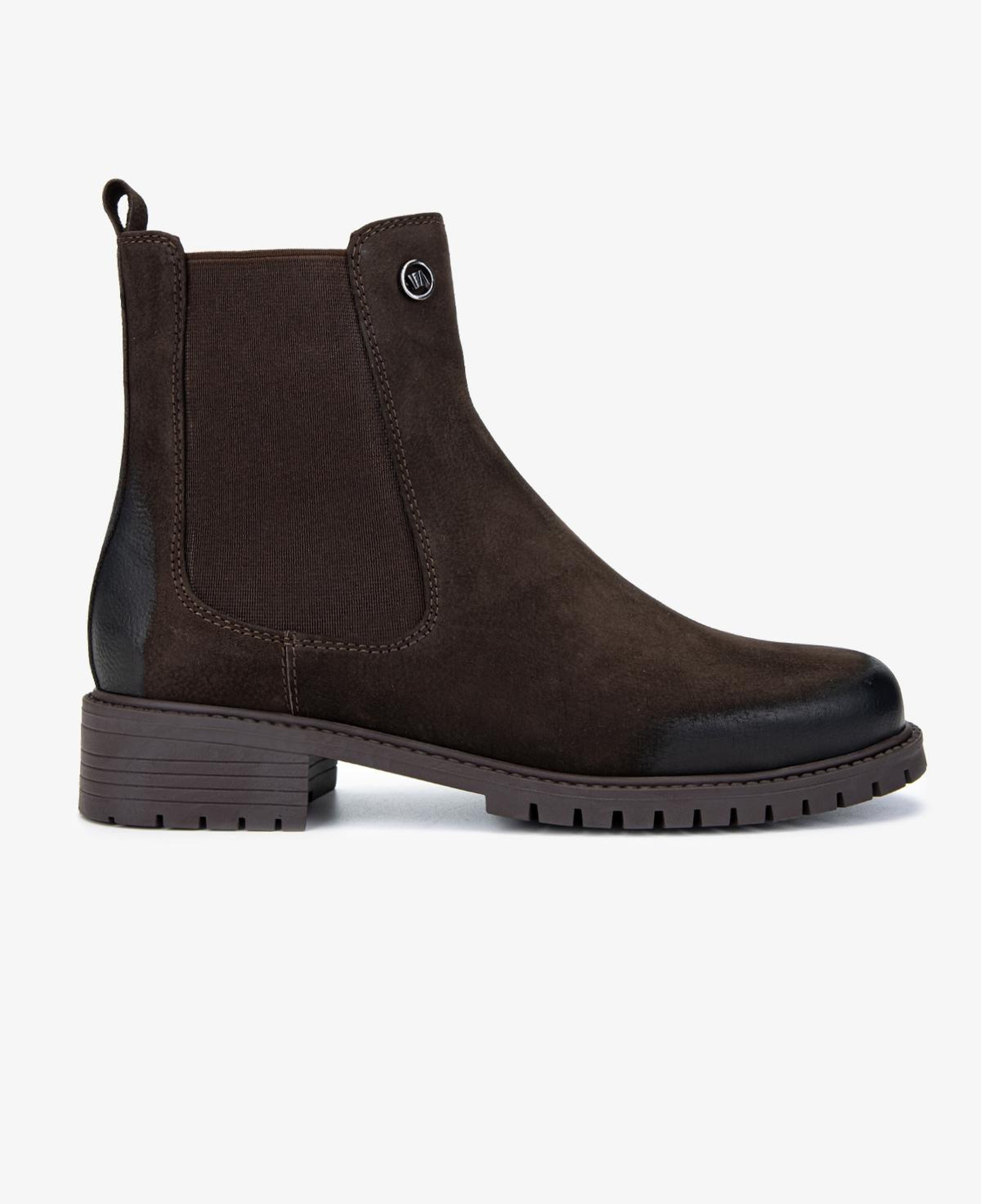 Valmenti Kadın Hakiki Deri Kahverengi Nubuk Düz Bot