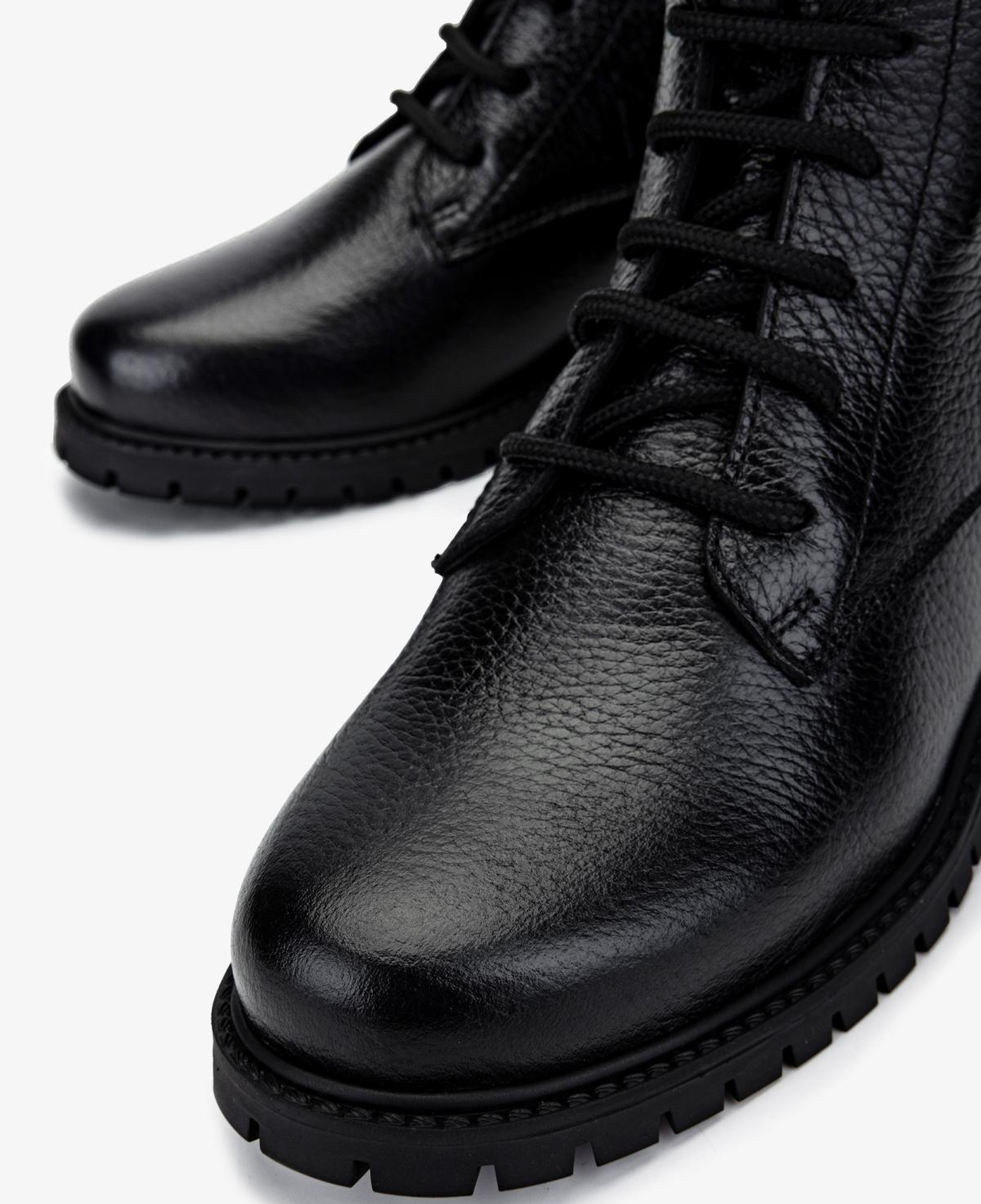 Valmenti Kadın Hakiki Deri Siyah Floter Düz Bot