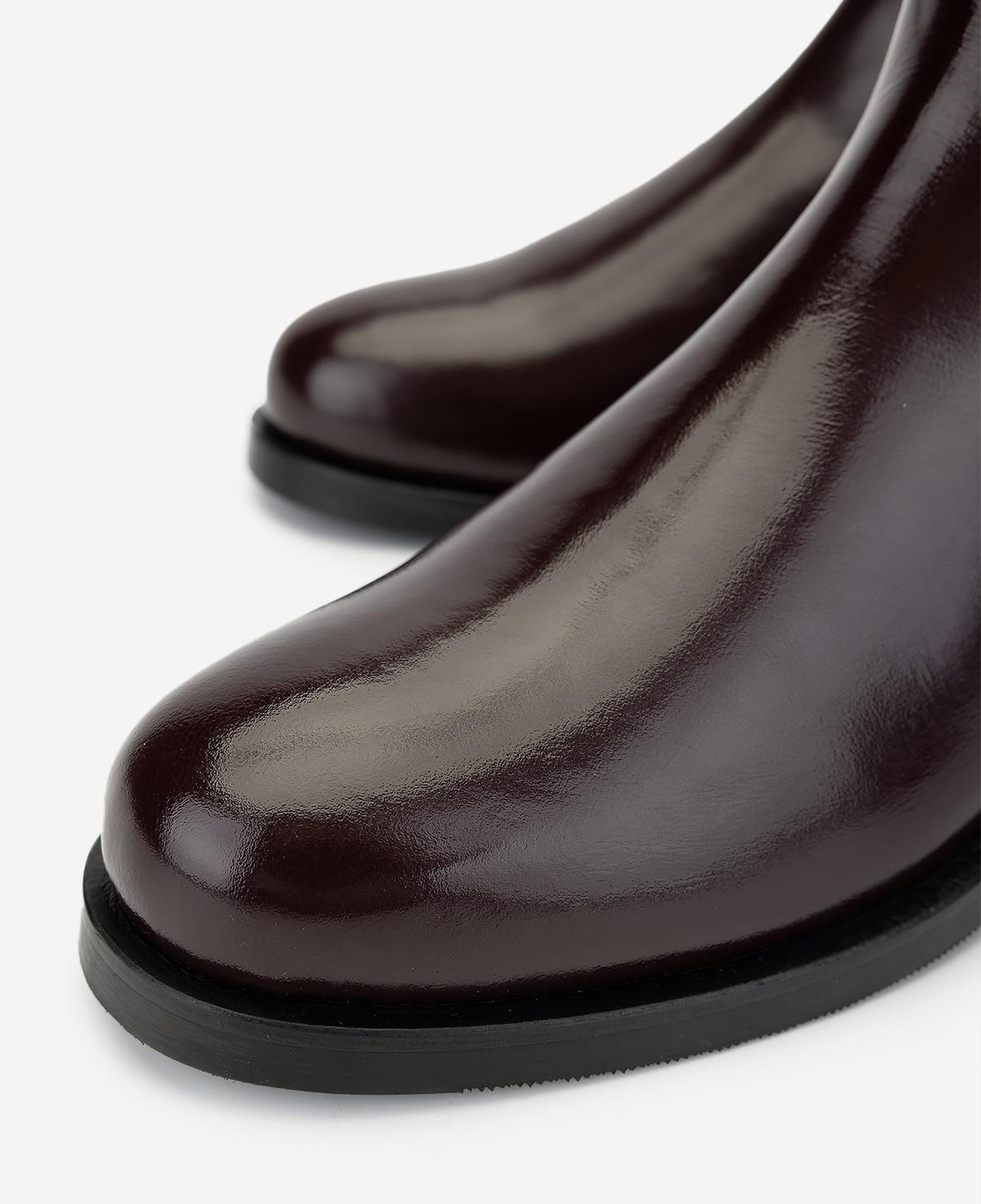 Valmenti Kadın Hakiki Deri Bordo Rugan Düz Bot