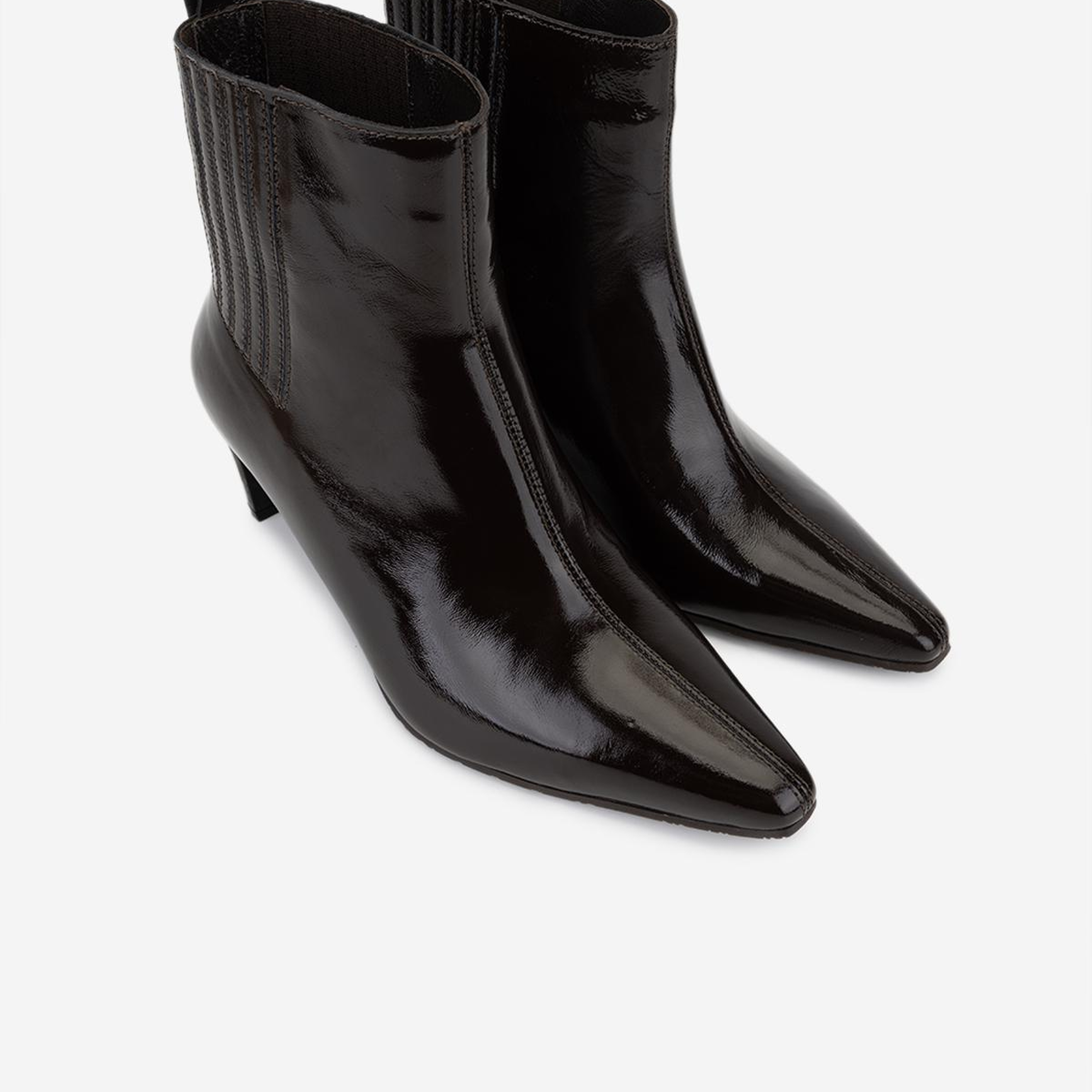 Valmenti Kadın Hakiki Deri Kahverengi Topuklu Bot