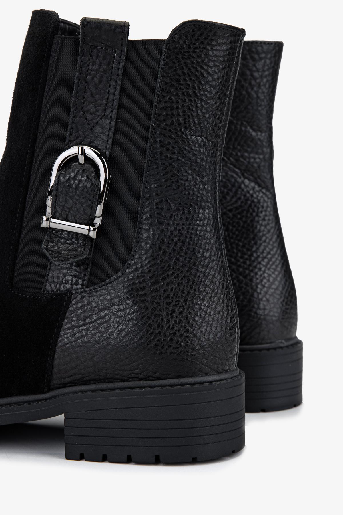 Valmenti Kadın Hakiki Deri Siyah Düz Bot