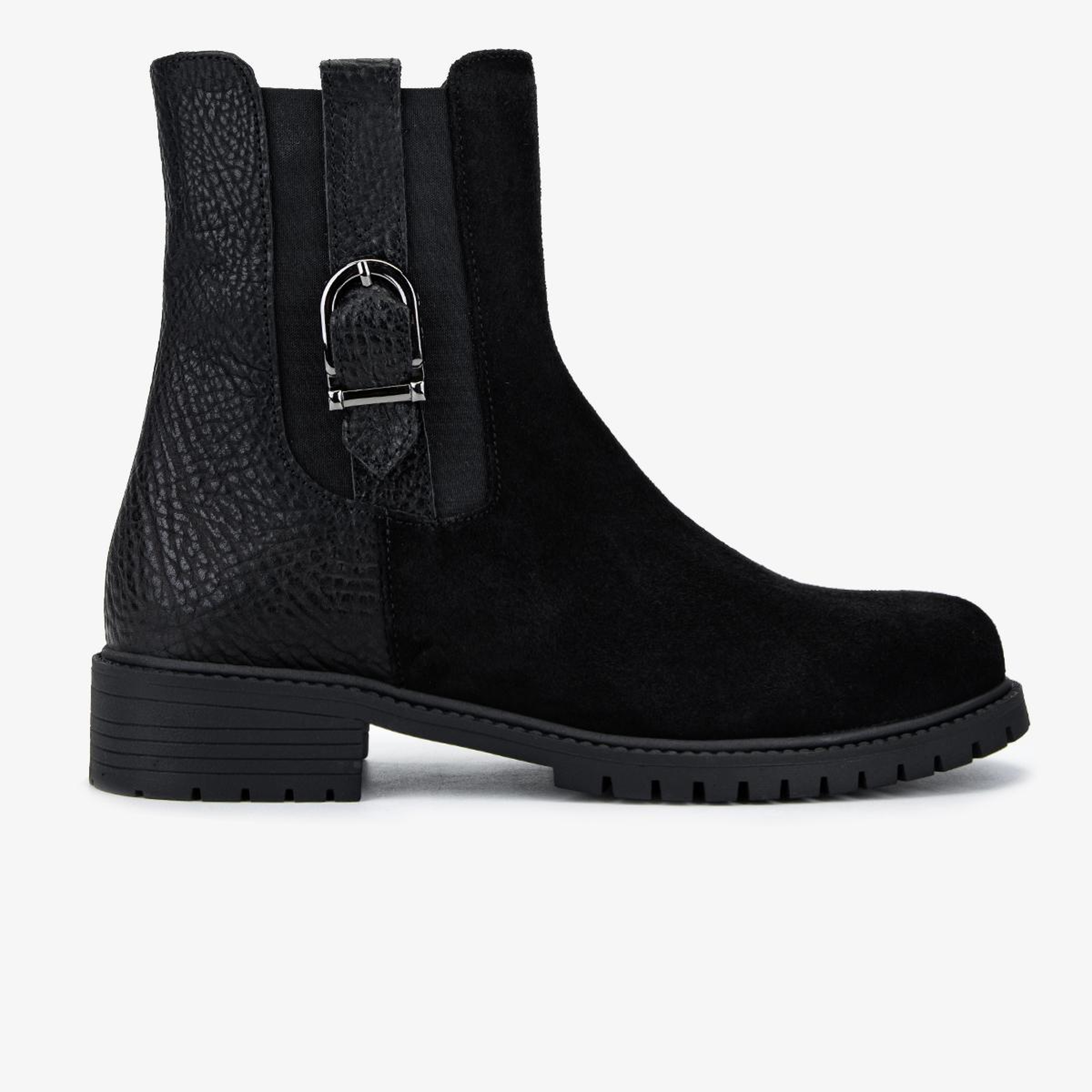 Valmenti Kadın Hakiki Deri Siyah Düz Bot