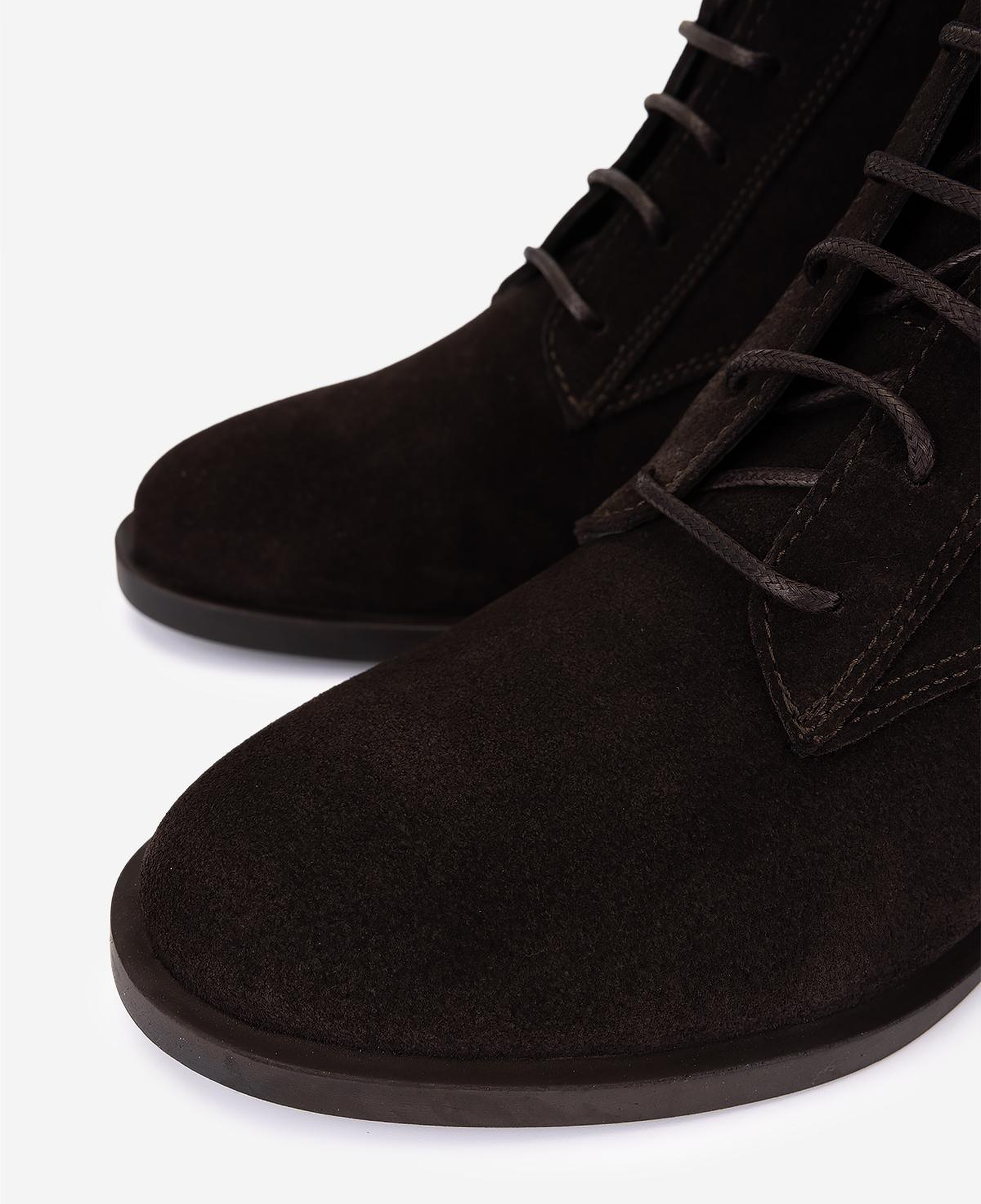 Valmenti Kadın Hakiki Deri Kahverengi Süet Topuklu Bot