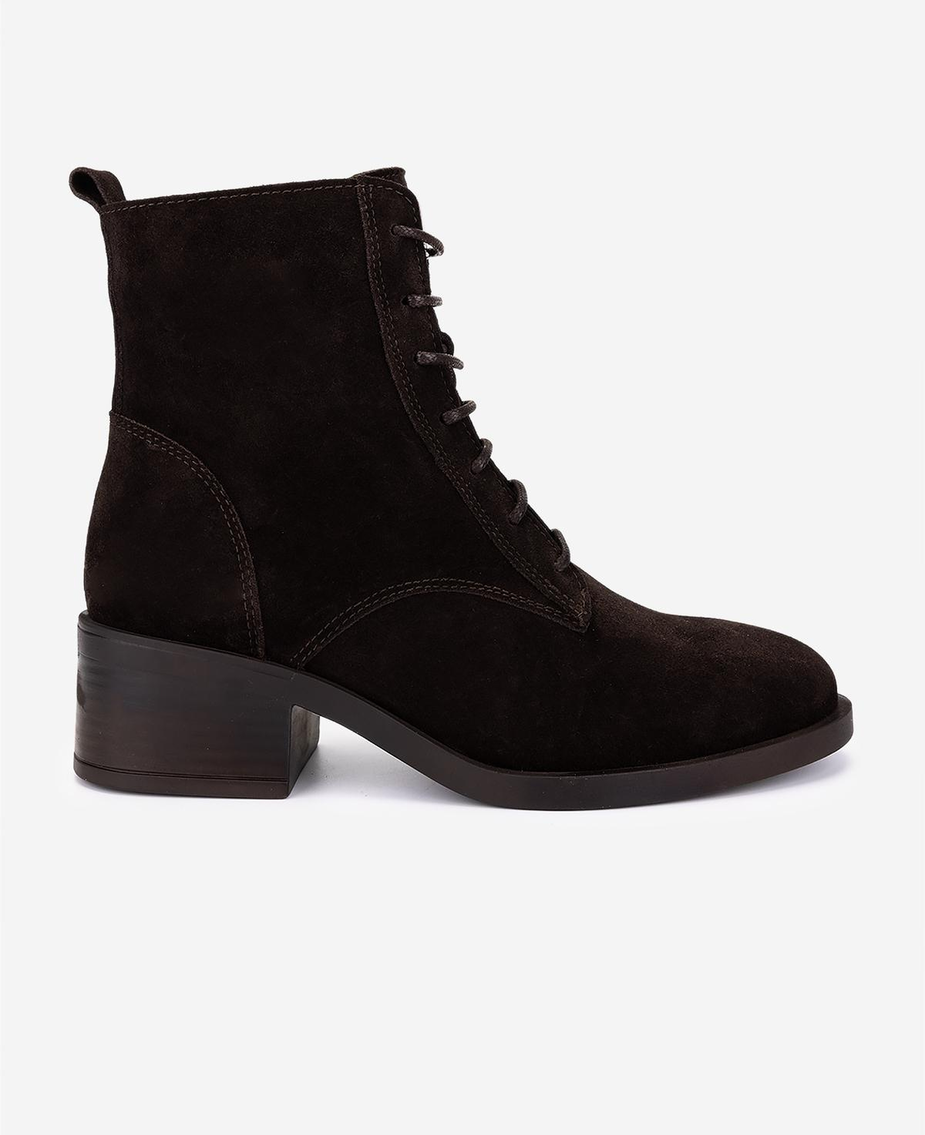 Valmenti Kadın Hakiki Deri Kahverengi Süet Topuklu Bot