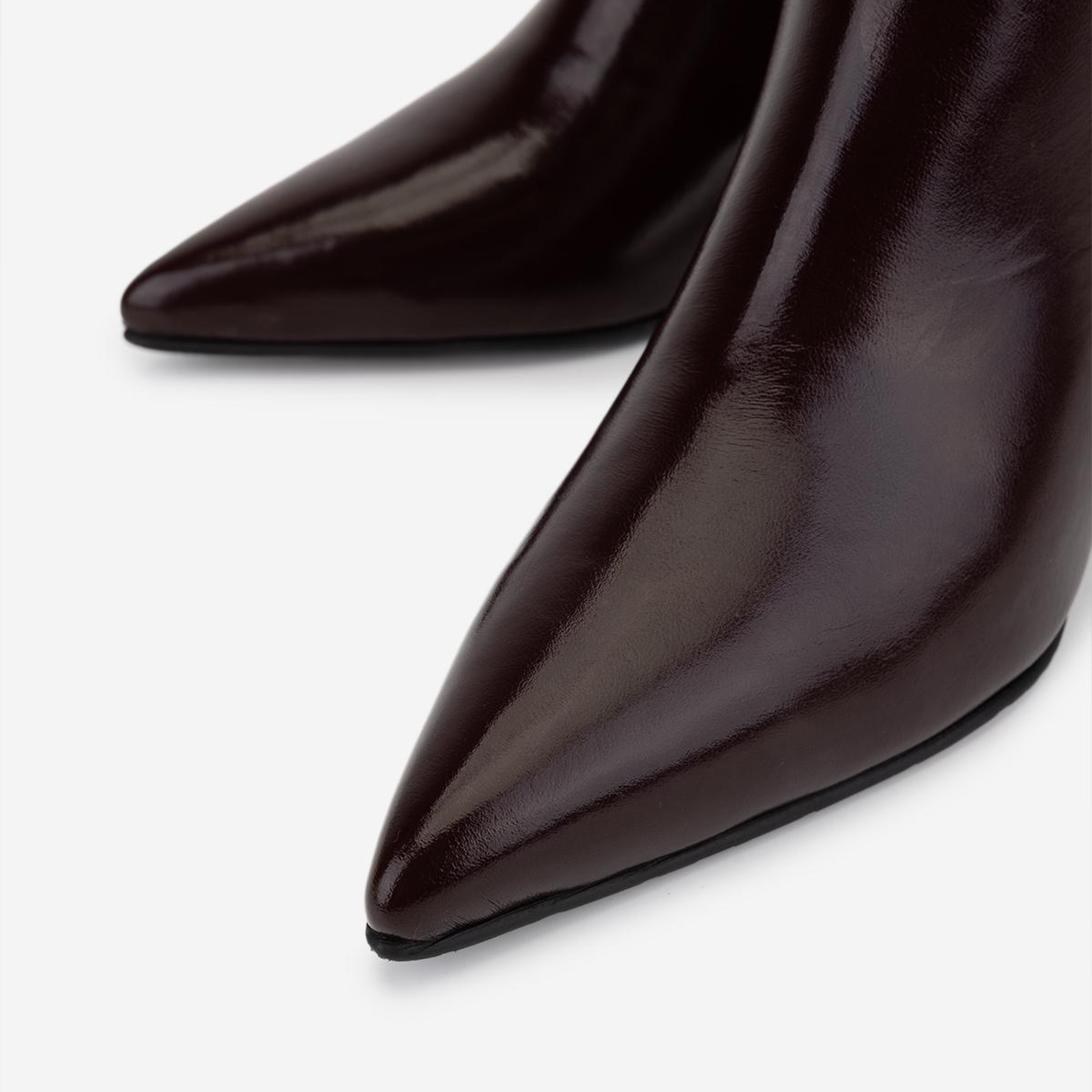 Valmenti Kadın Hakiki Deri Bordo Topuklu Bot