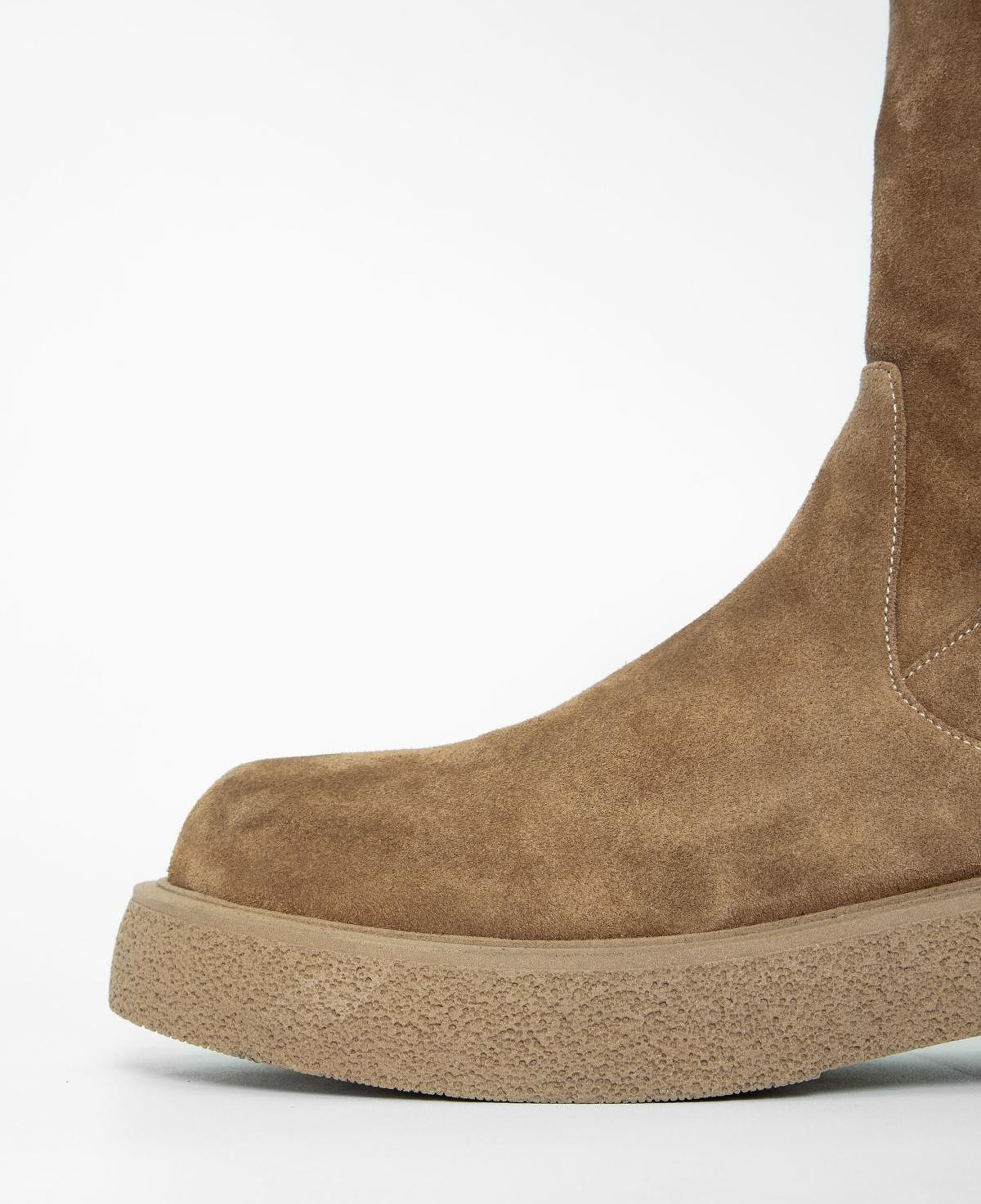 Valmenti Kadın Hakiki Deri Vizon Süet Düz Bot