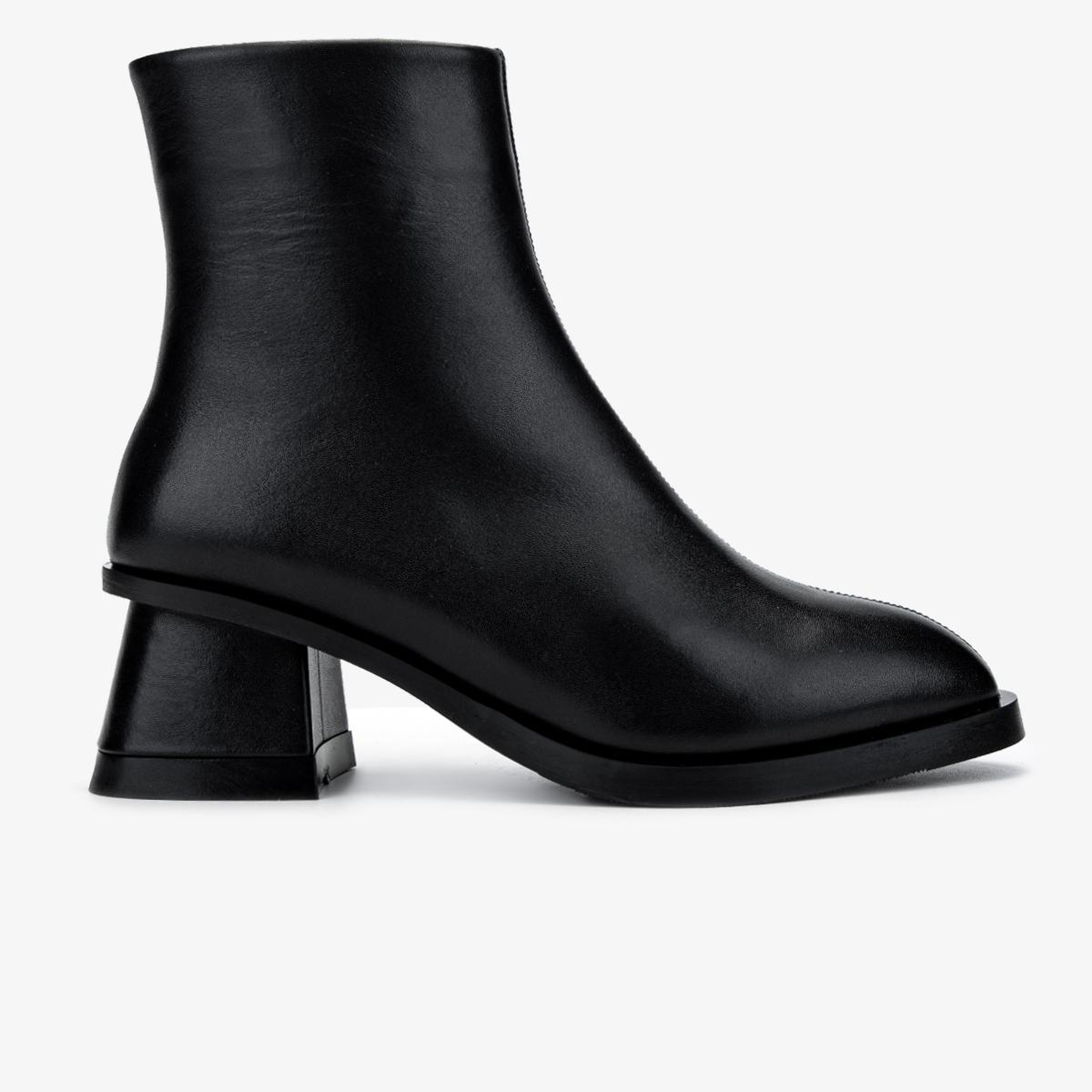 Valmenti Kadın Hakiki Deri Siyah Topuklu Bot