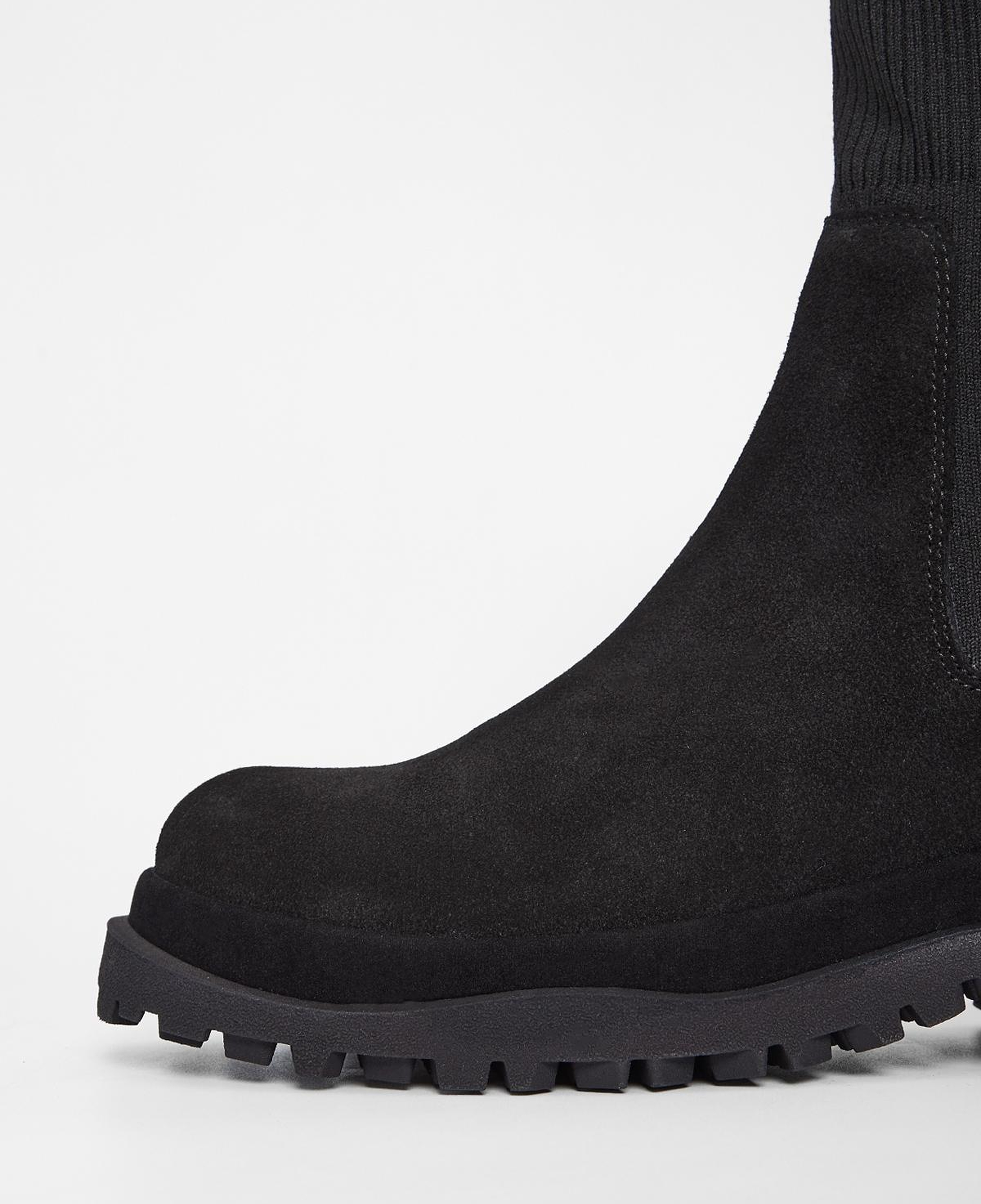 Valmenti Kadın Hakiki Deri Siyah Süet Düz Bot