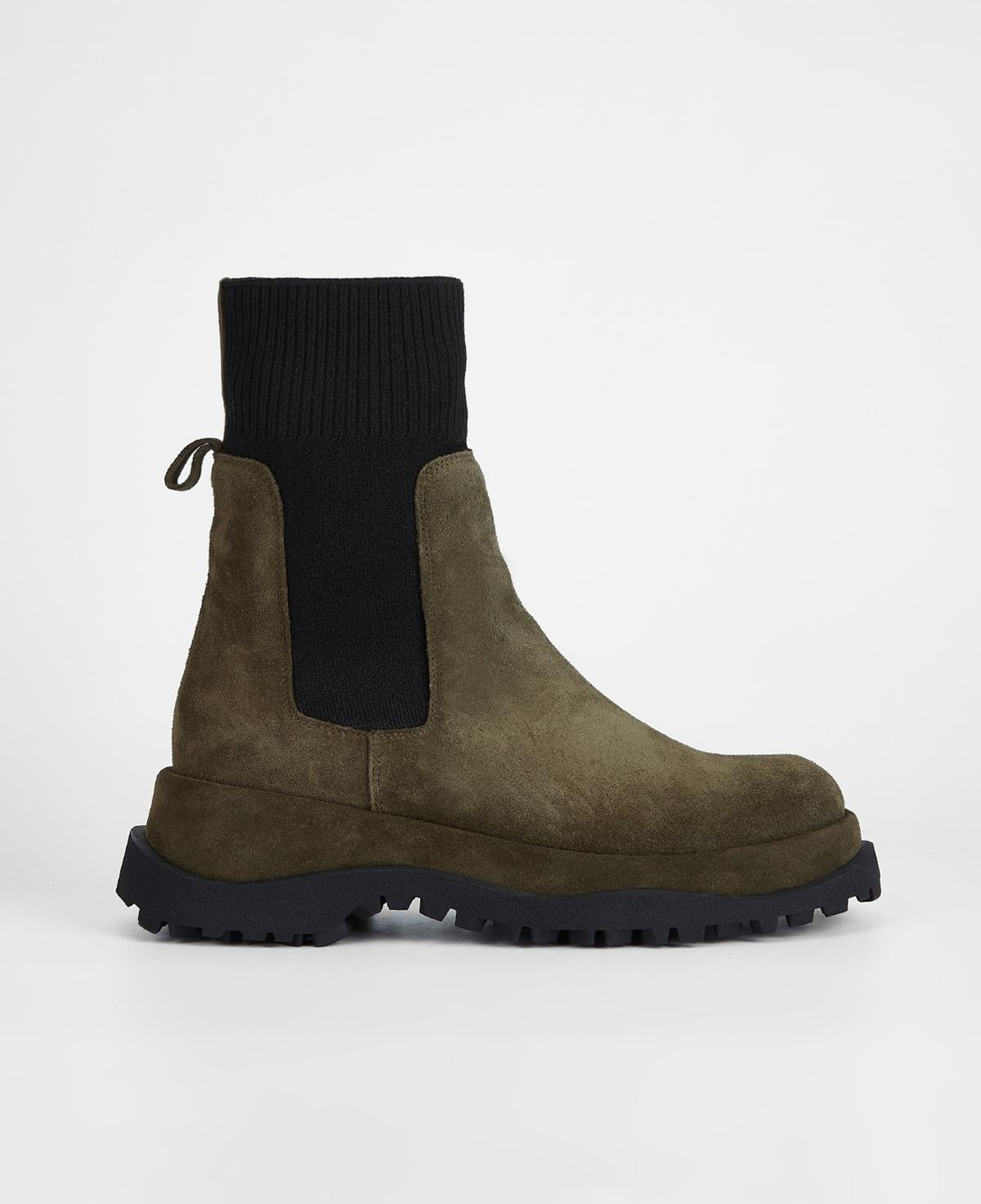 Valmenti Kadın Hakiki Deri Haki Süet Düz Bot