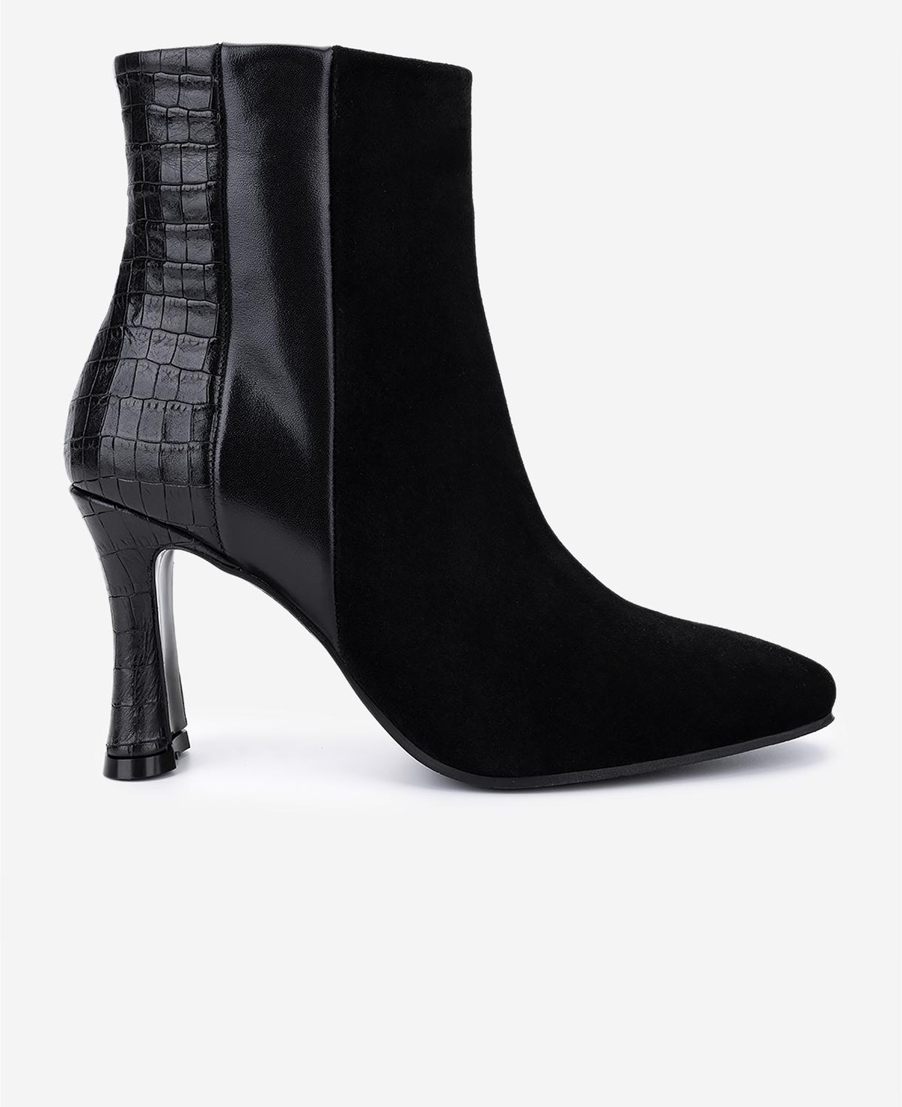 Valmenti Kadın Hakiki Deri Siyah Topuklu Bot