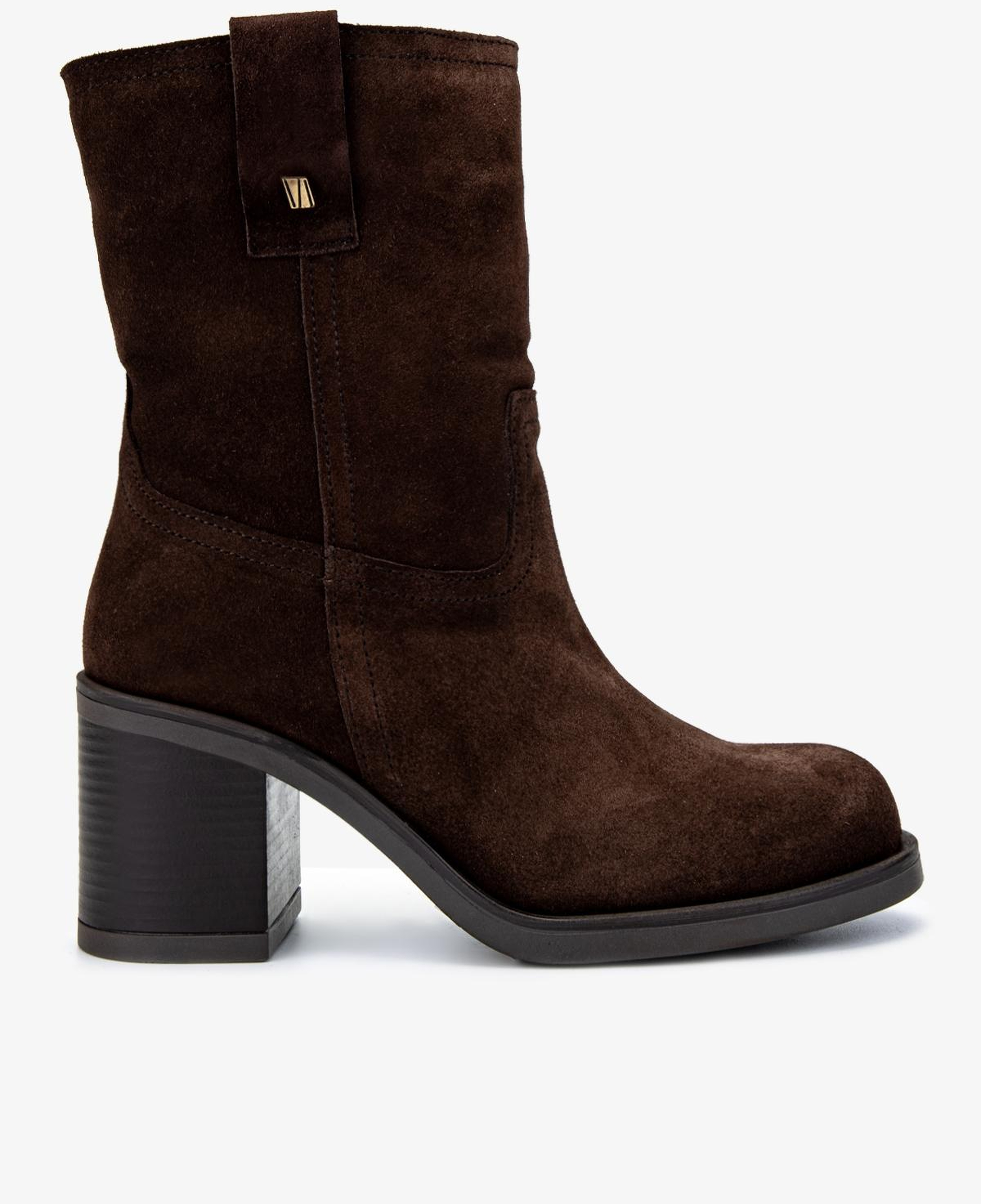Valmenti Kadın Hakiki Deri Kahverengi Süet Topuklu Bot