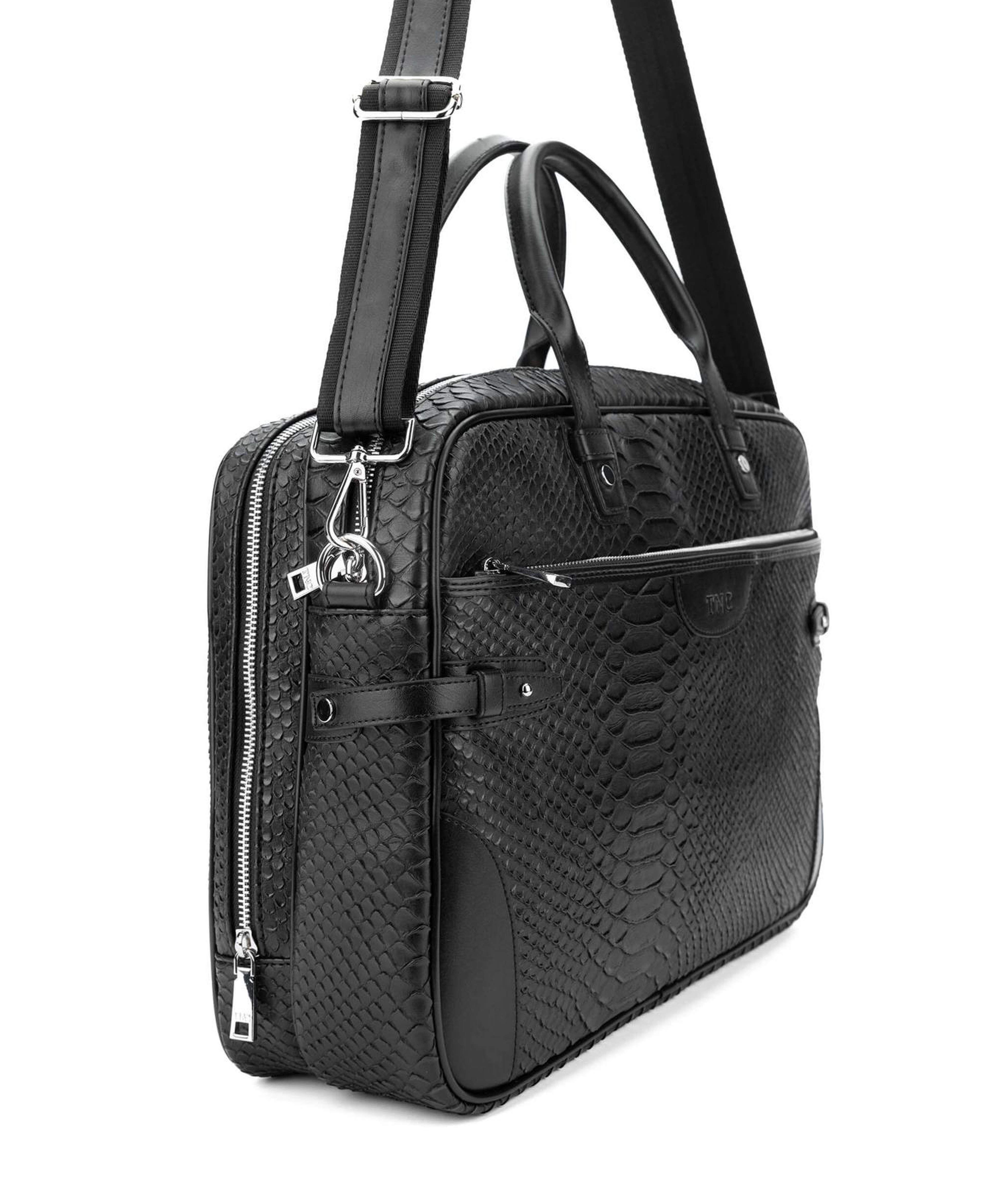 Tamer Tanca Erkek Vegan Siyah Evrak Çantası