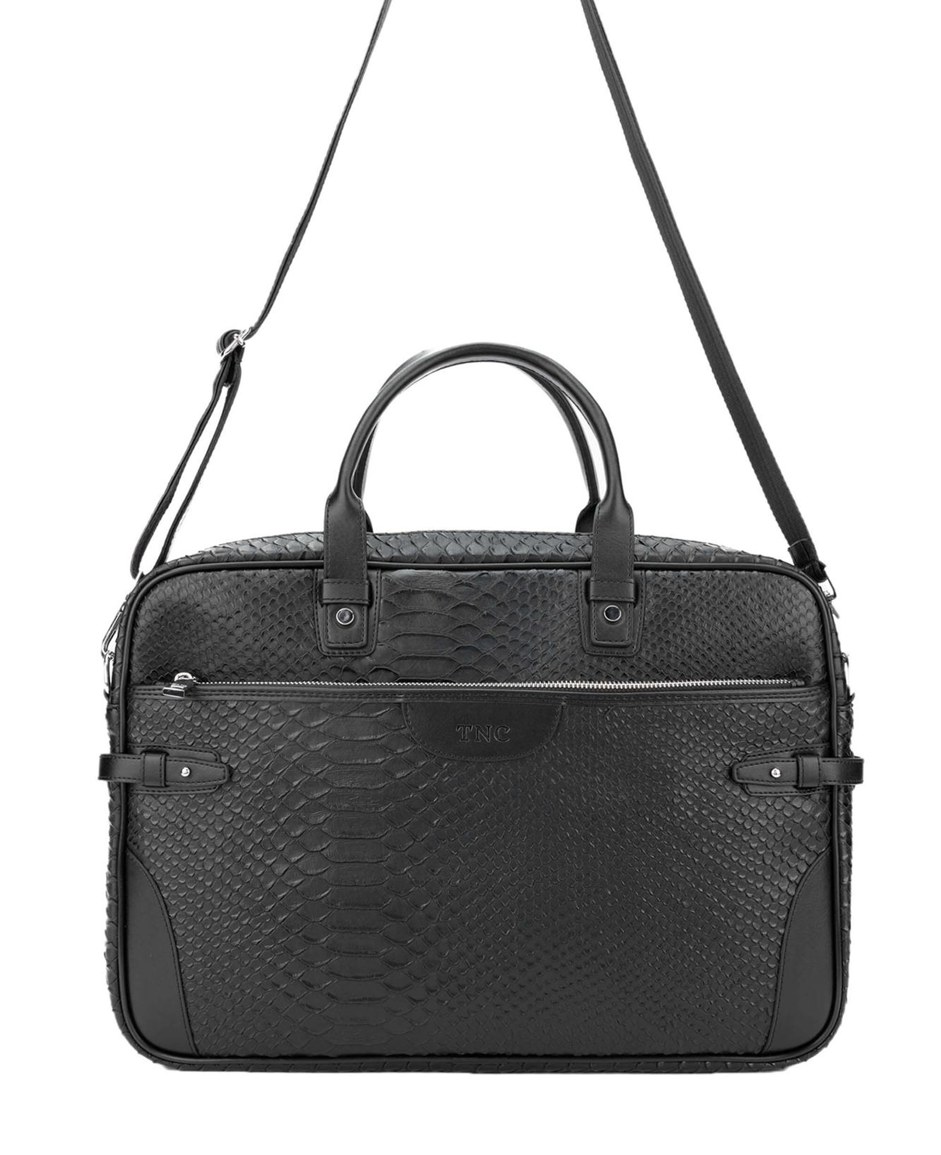 Tamer Tanca Erkek Vegan Siyah Evrak Çantası