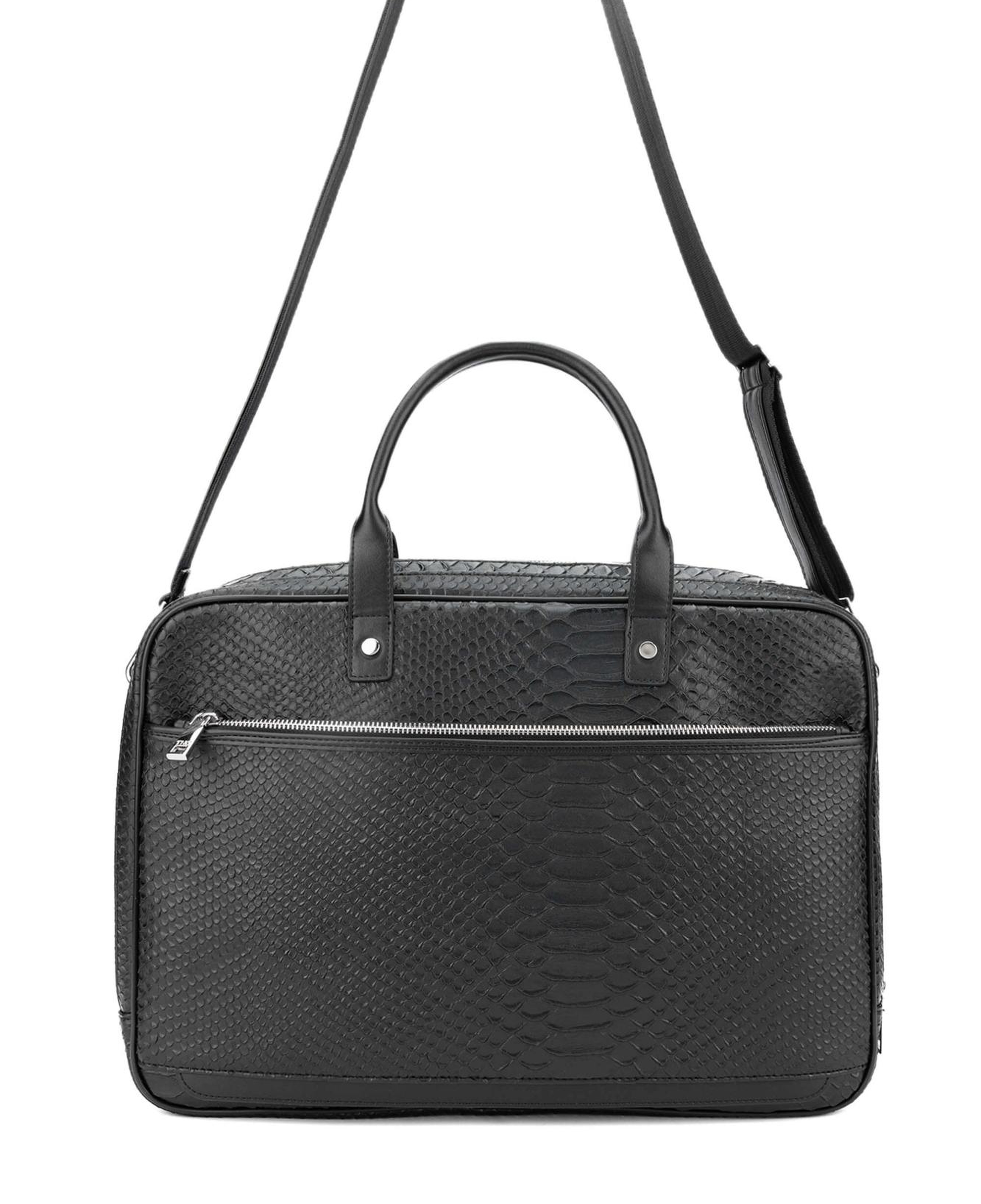 Tamer Tanca Erkek Vegan Siyah Evrak Çantası