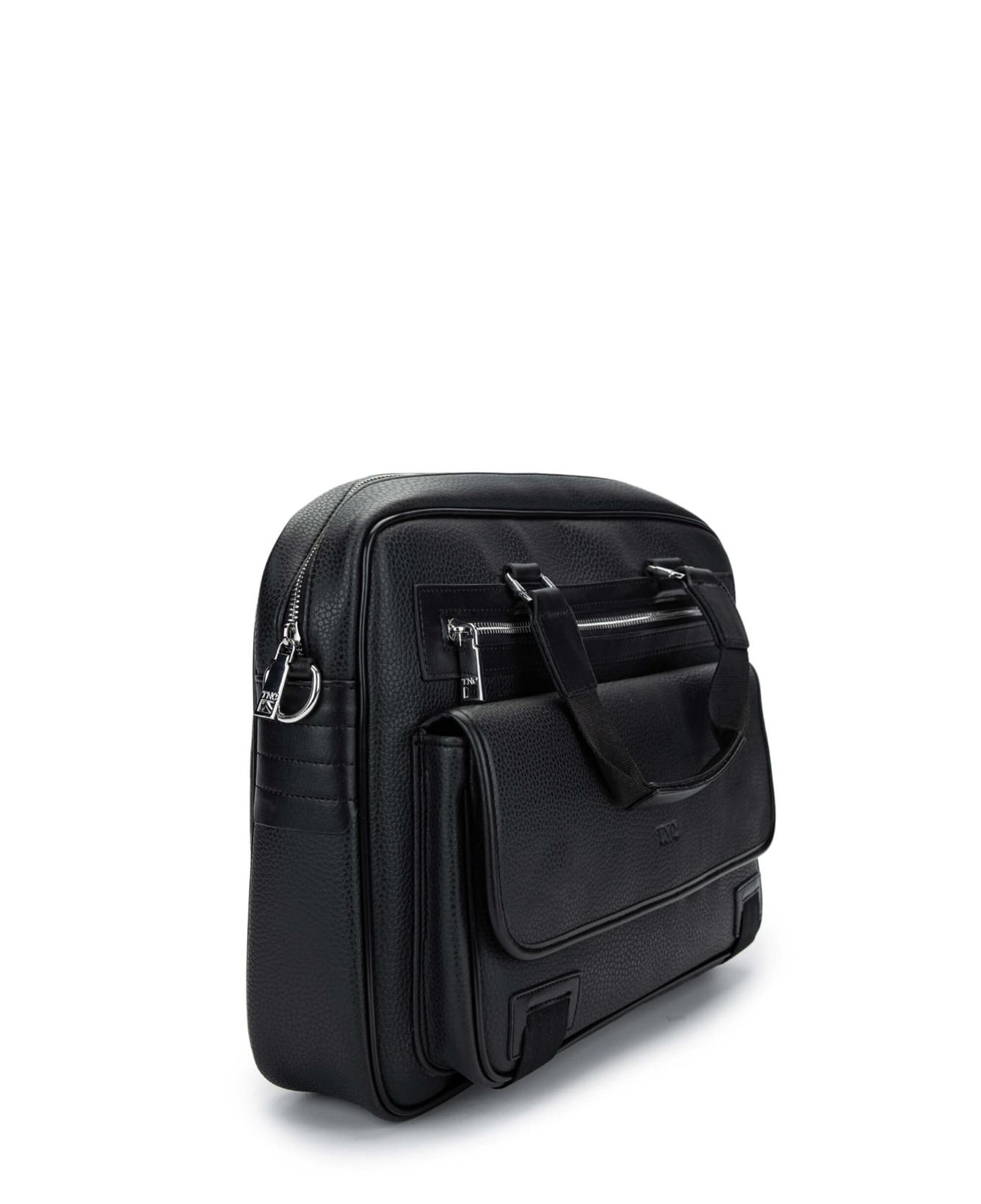 Tamer Tanca Unisex Vegan Siyah Evrak Çantası