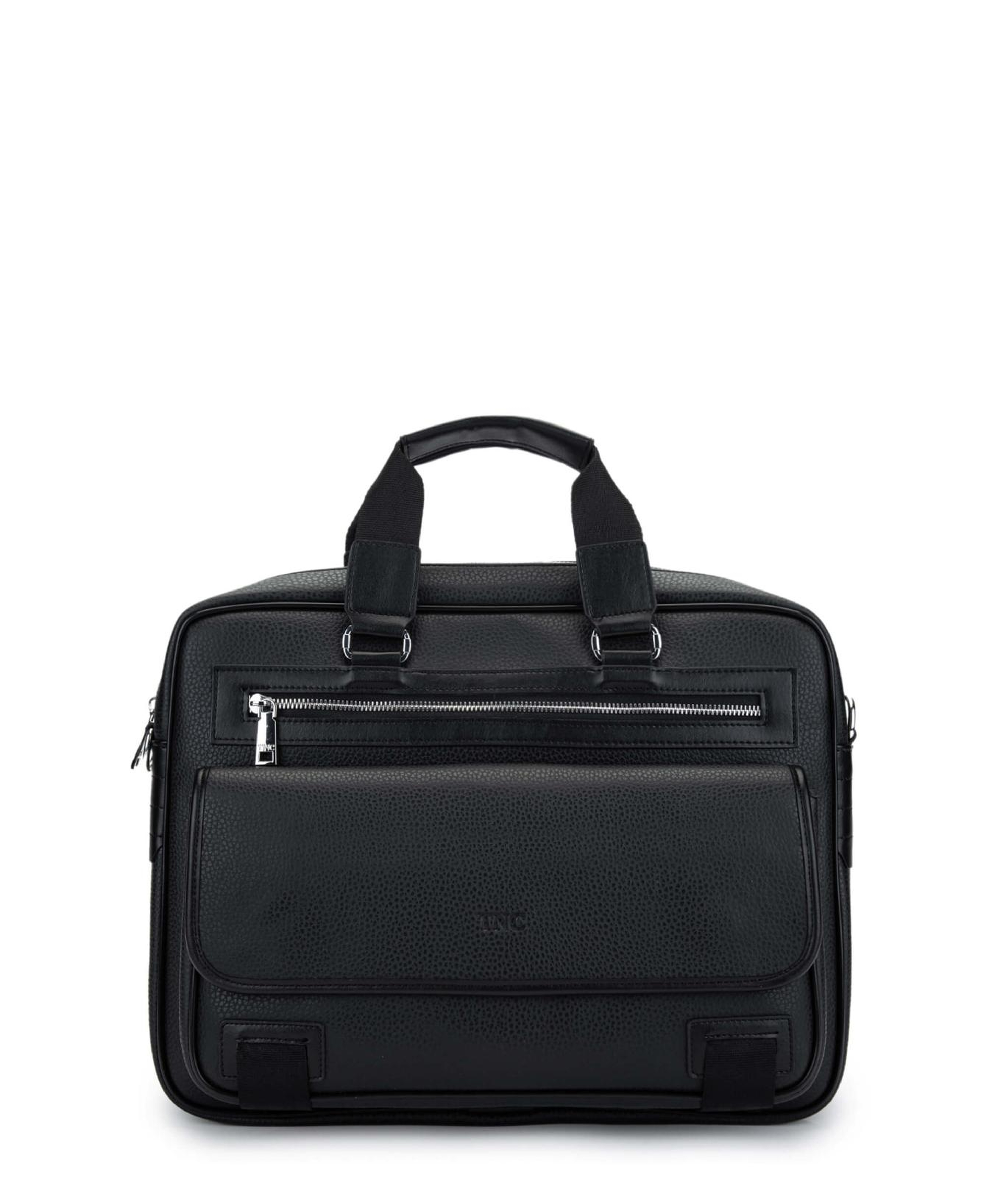 Tamer Tanca Unisex Vegan Siyah Evrak Çantası