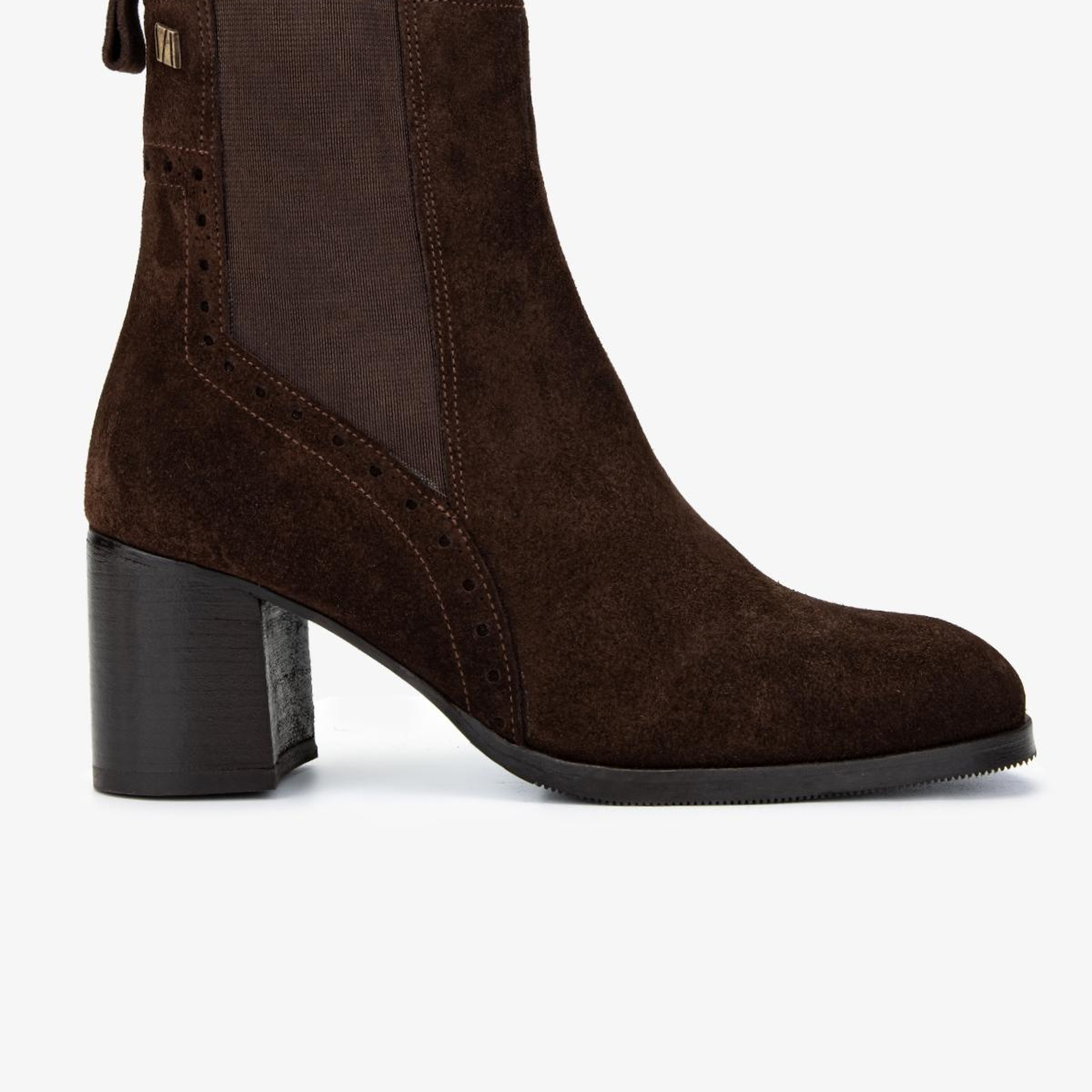 Valmenti Kadın Hakiki Deri Kahverengi Süet Topuklu Bot