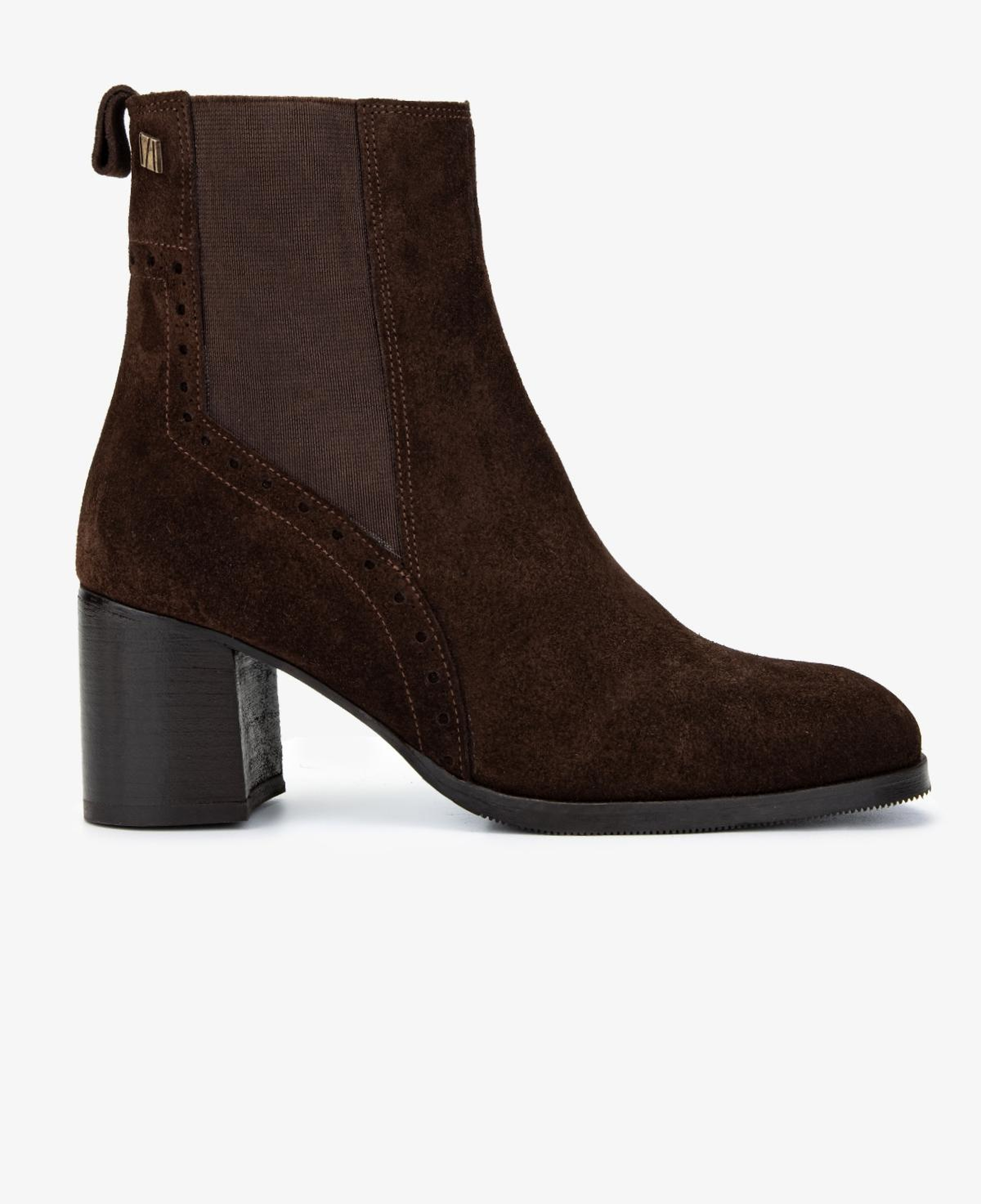 Valmenti Kadın Hakiki Deri Kahverengi Süet Topuklu Bot