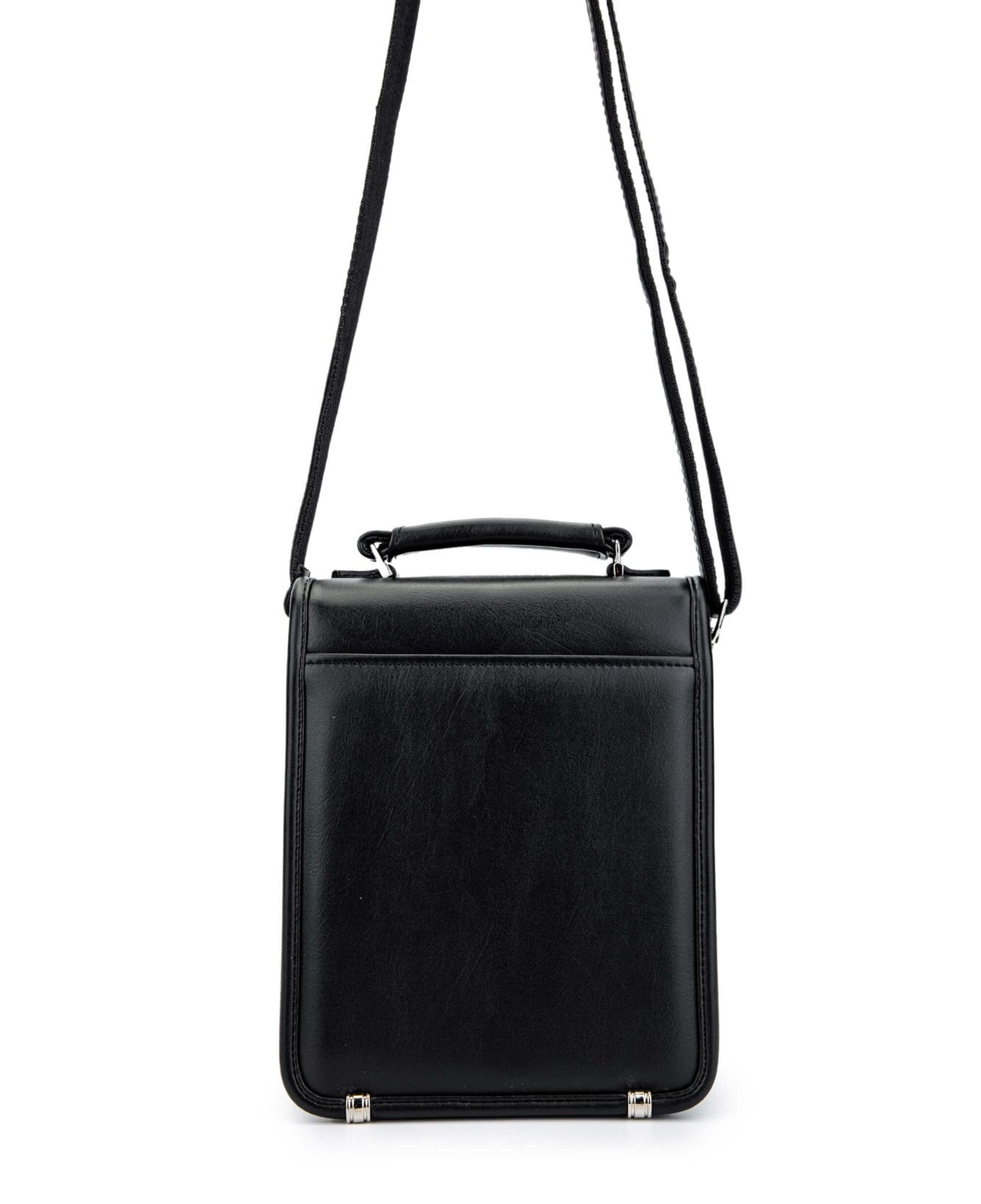 Tamer Tanca Erkek Vegan Siyah Postacı Çantası