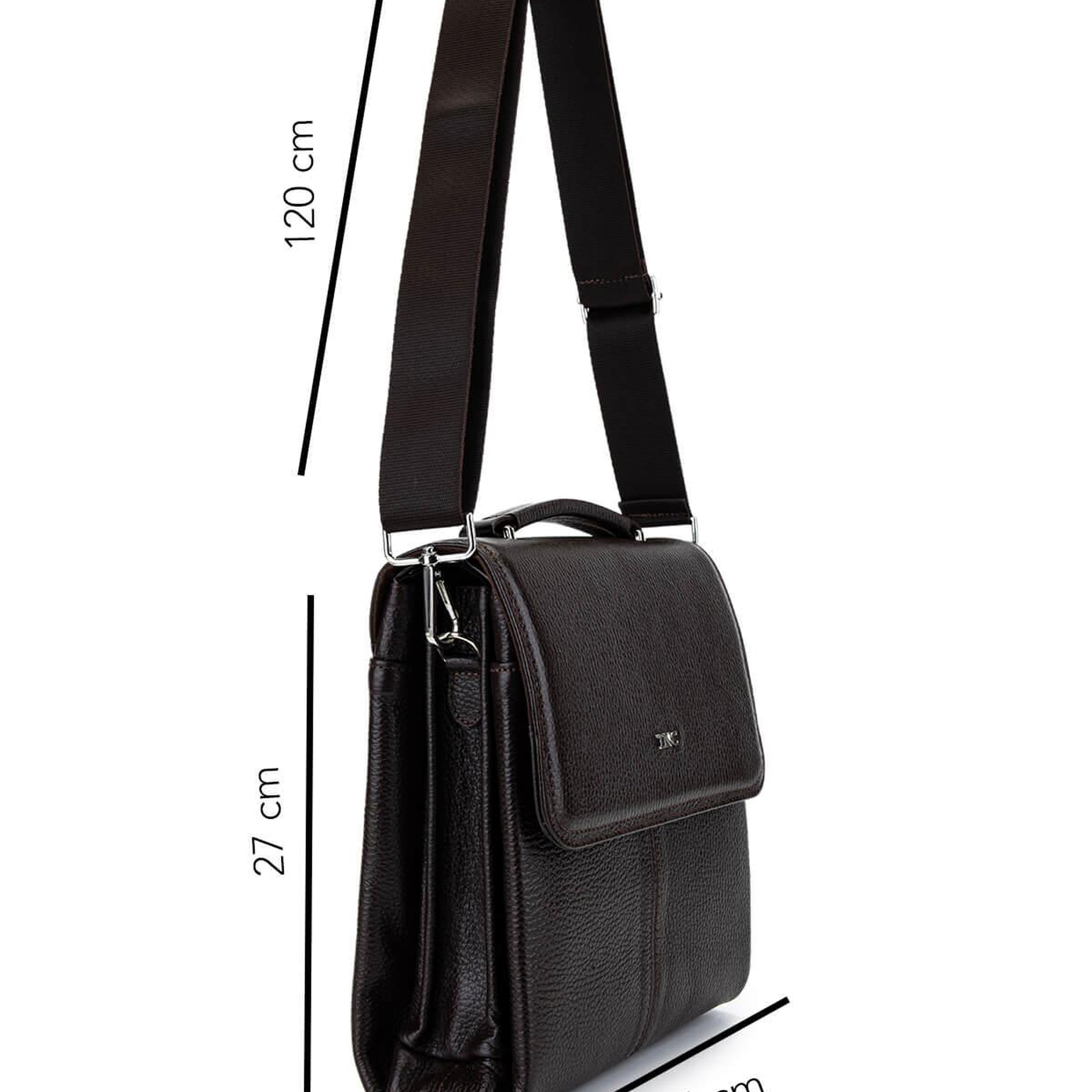 Tamer Tanca Erkek Hakiki Deri Kahverengi Postacı Çanta