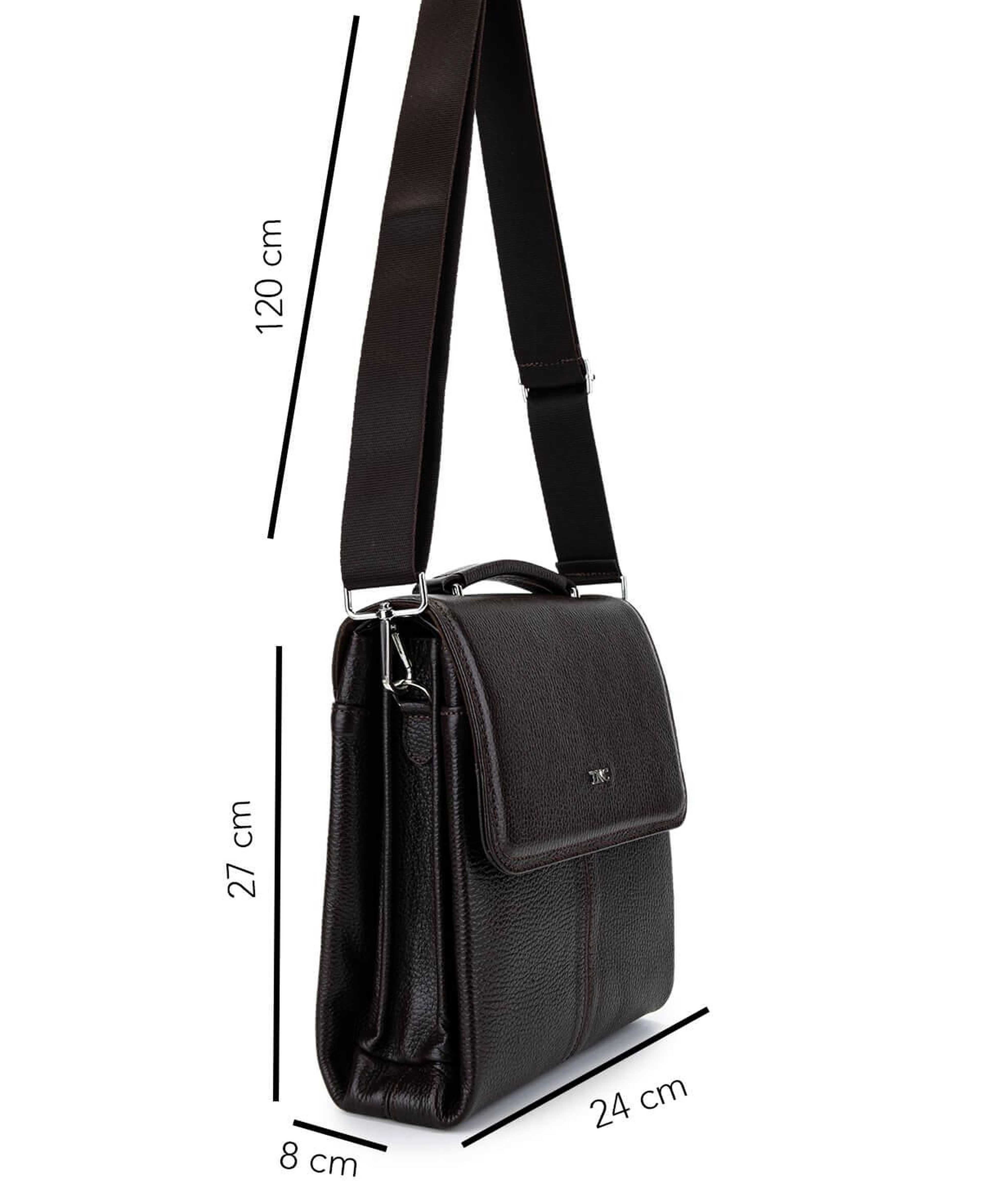 Tamer Tanca Erkek Hakiki Deri Kahverengi Postacı Çanta