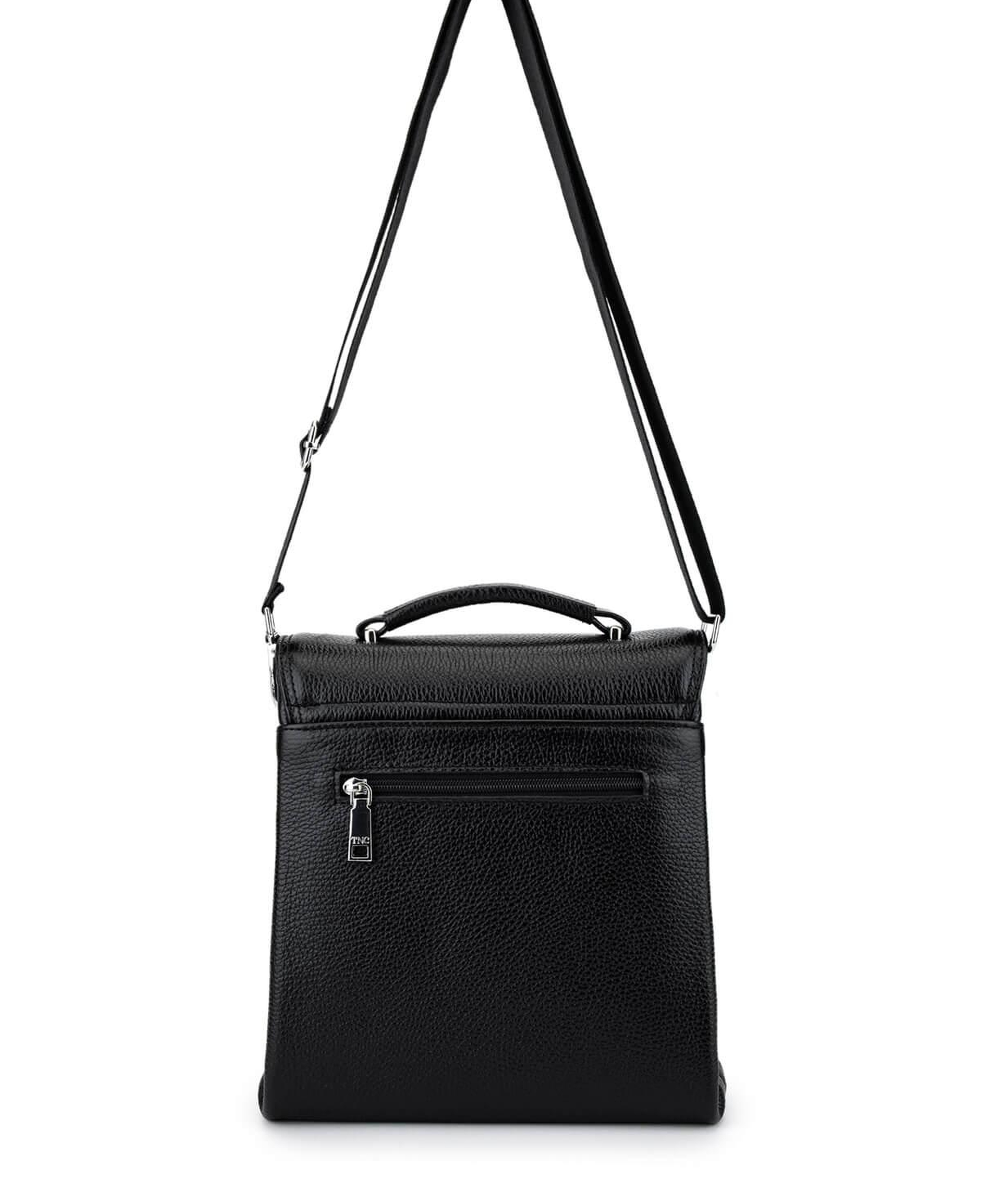 Tamer Tanca Erkek Hakiki Deri Siyah Postacı Çanta