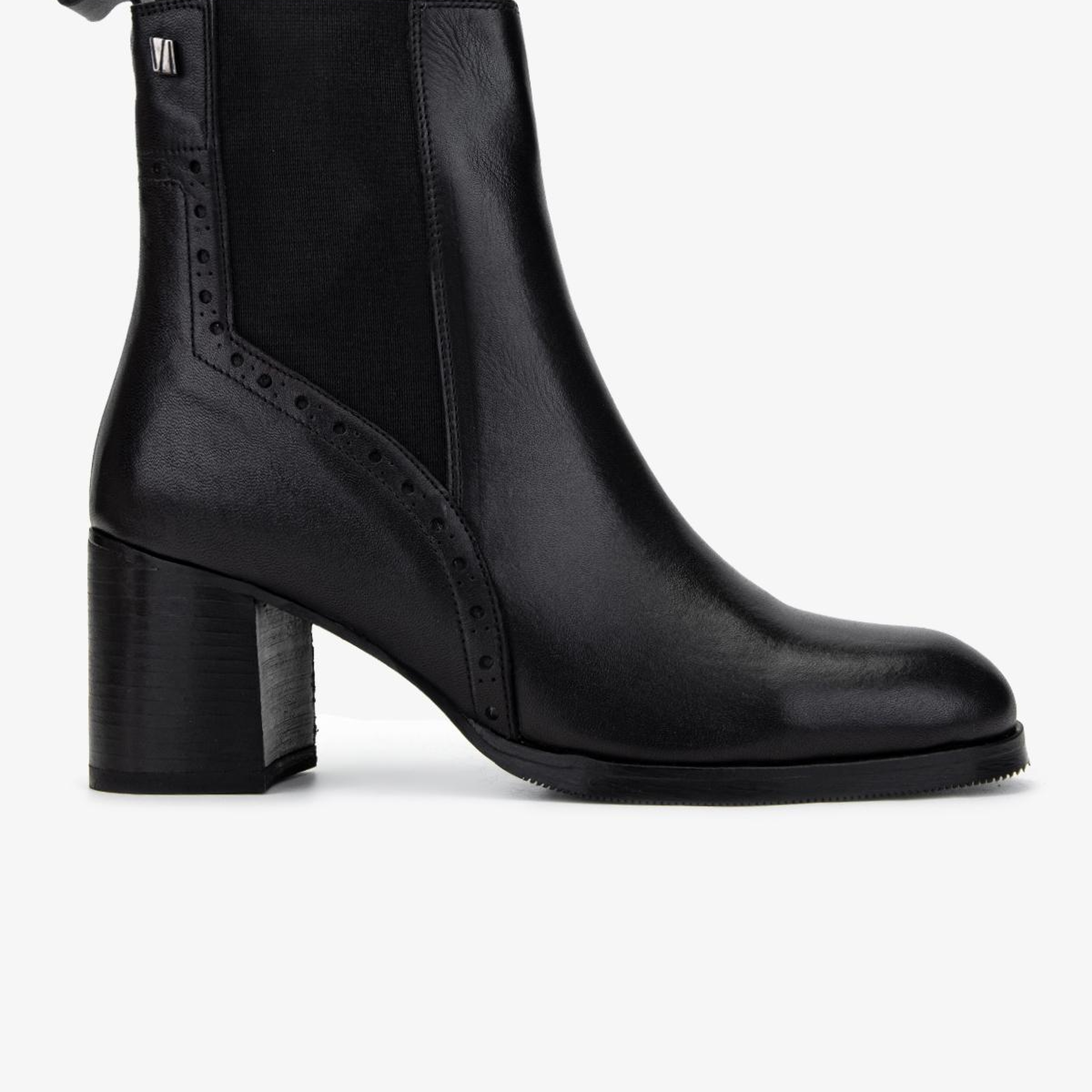 Valmenti Kadın Hakiki Deri Siyah Topuklu Bot