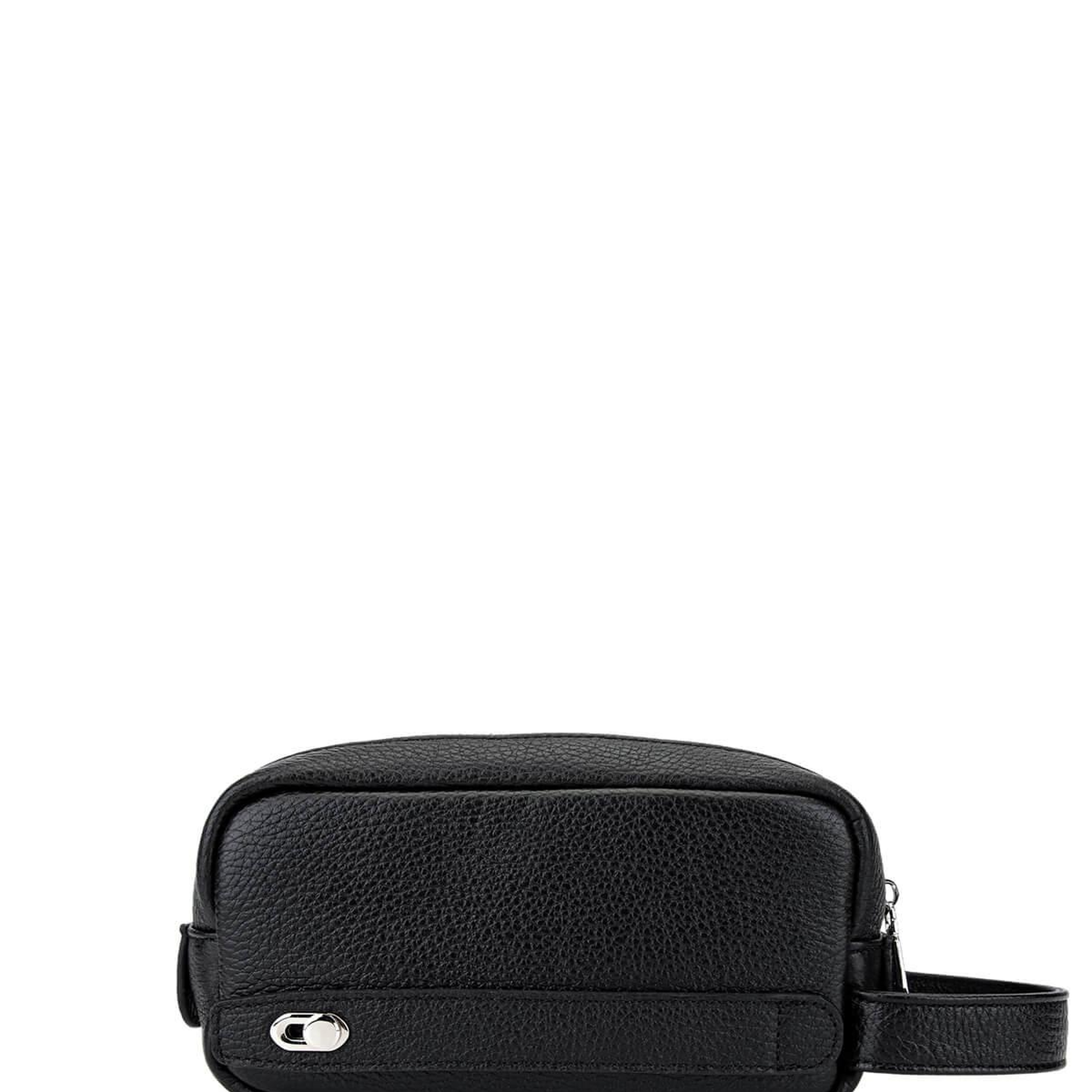 Tamer Tanca Erkek Hakiki Deri Siyah Floter El Çantası