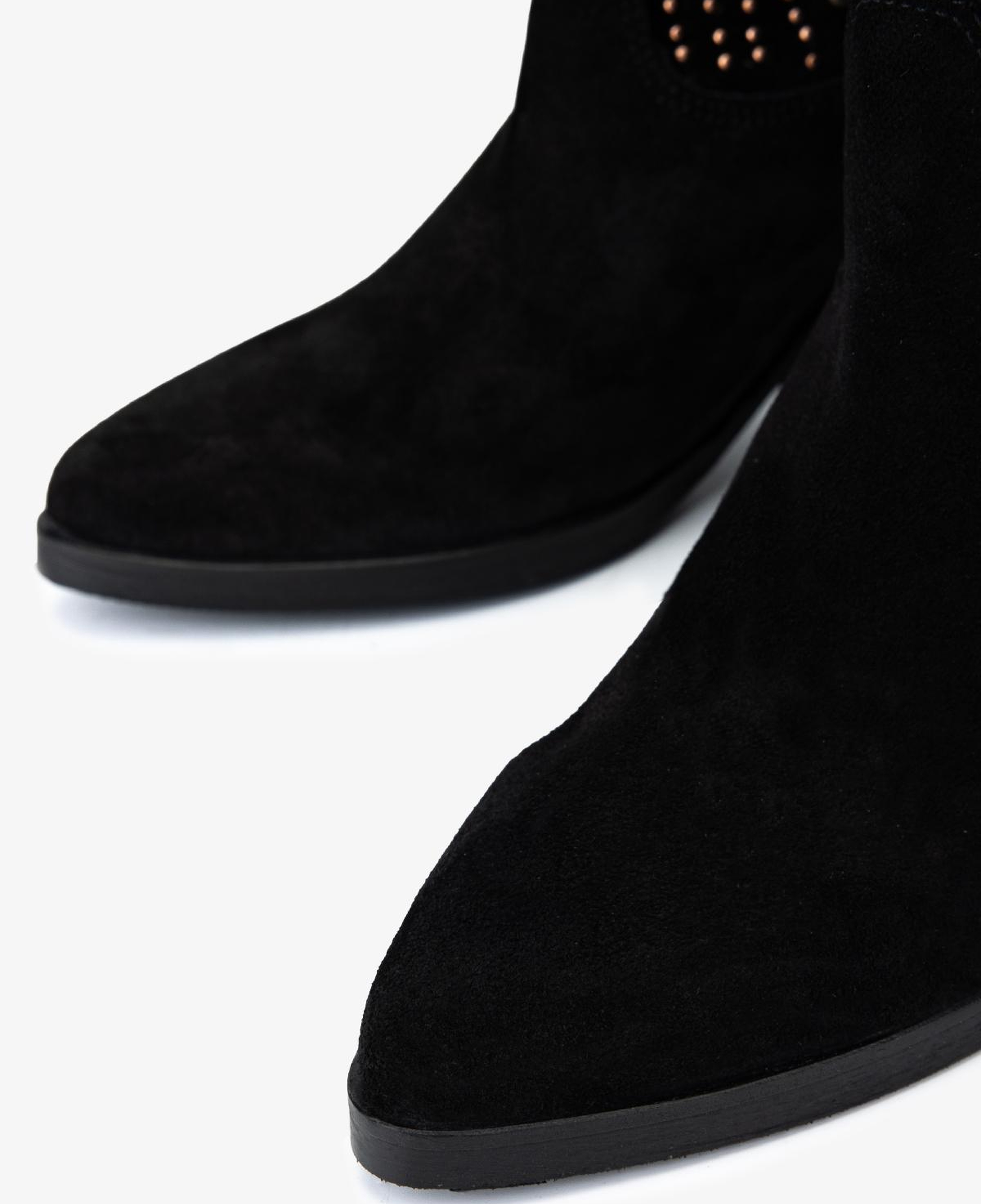 Valmenti Kadın Hakiki Deri Siyah Süet Western Bot