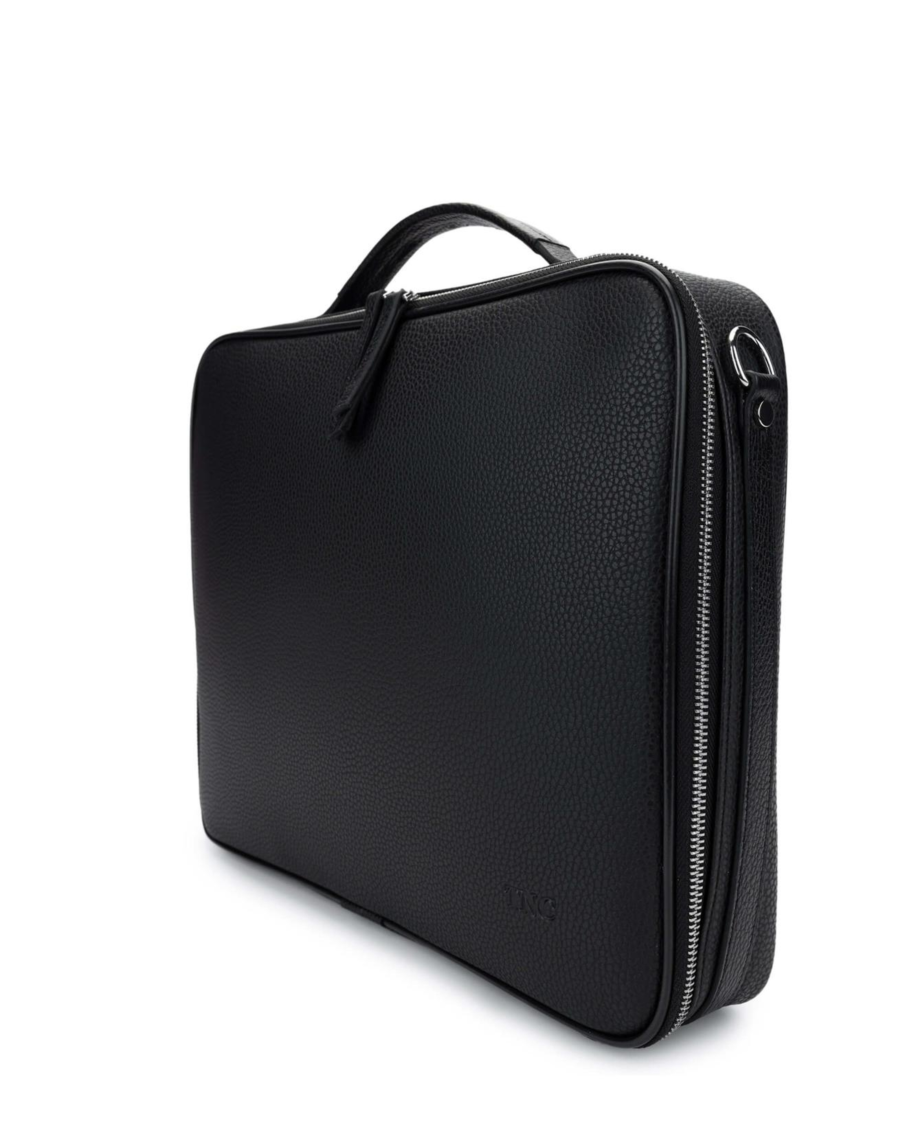 Tamer Tanca Erkek Vegan Siyah Floter Evrak Çantası