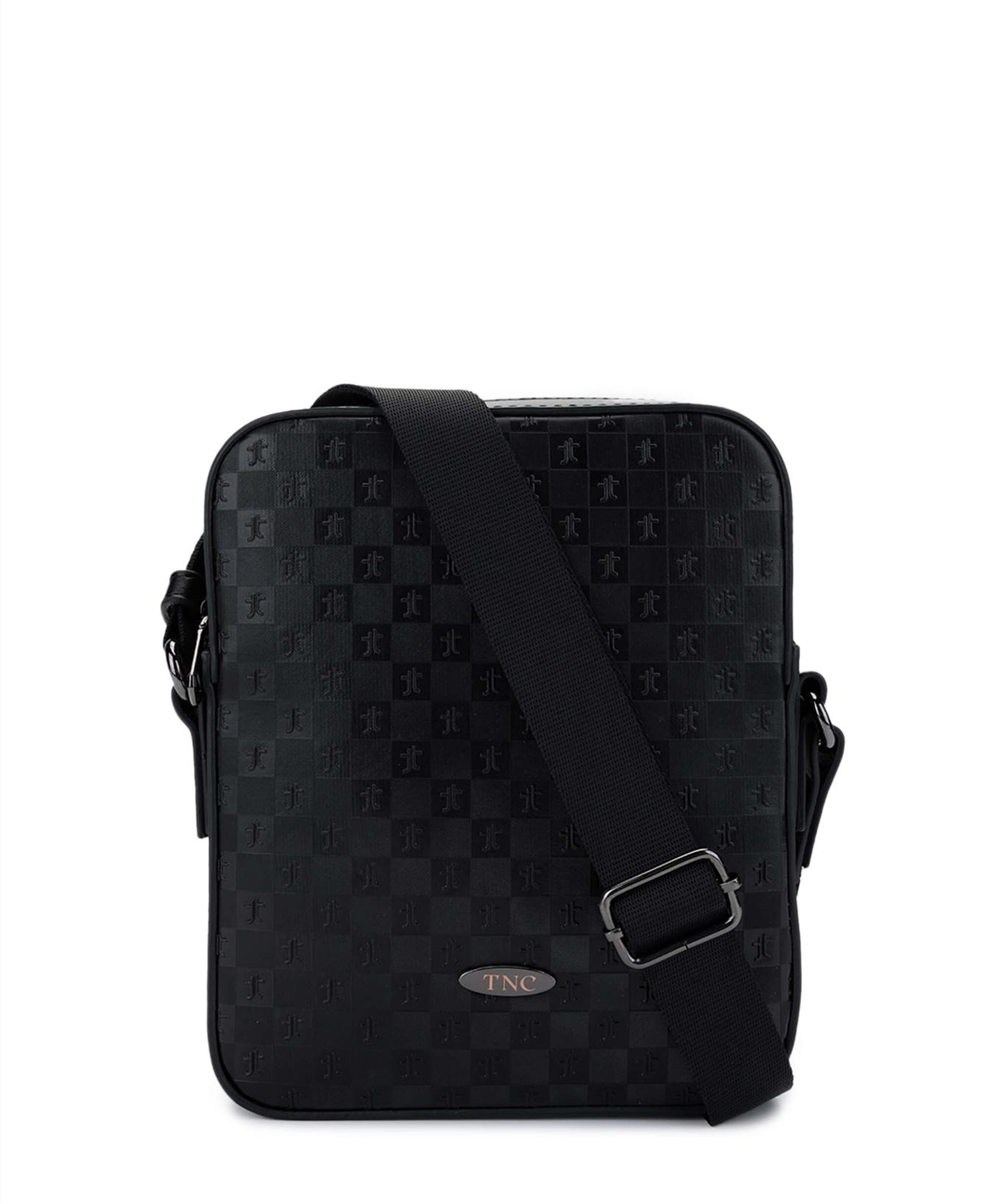 Tamer Tanca Erkek Vegan Siyah Postacı Çanta