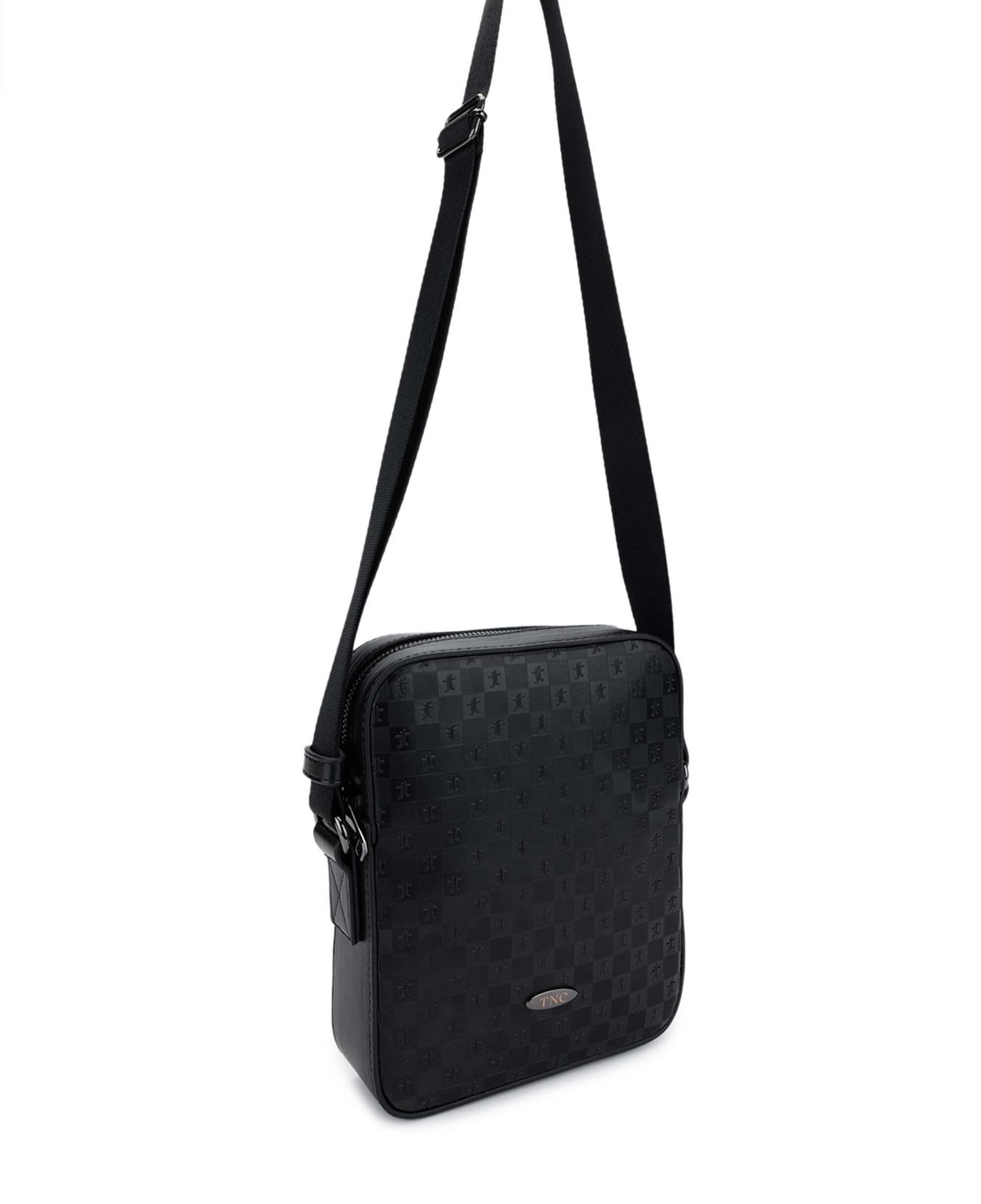 Tamer Tanca Erkek Vegan Siyah Postacı Çanta