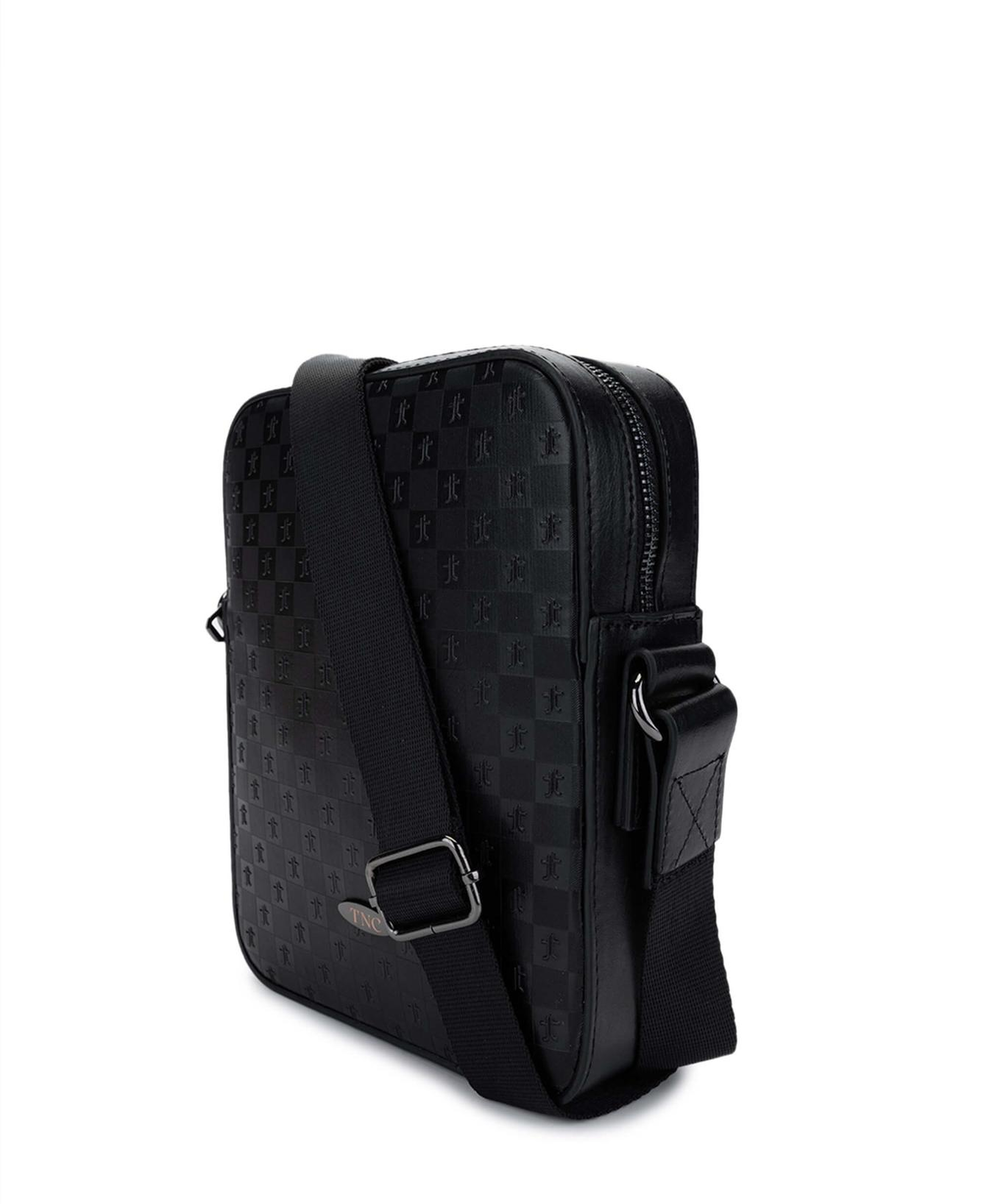 Tamer Tanca Erkek Vegan Siyah Postacı Çanta