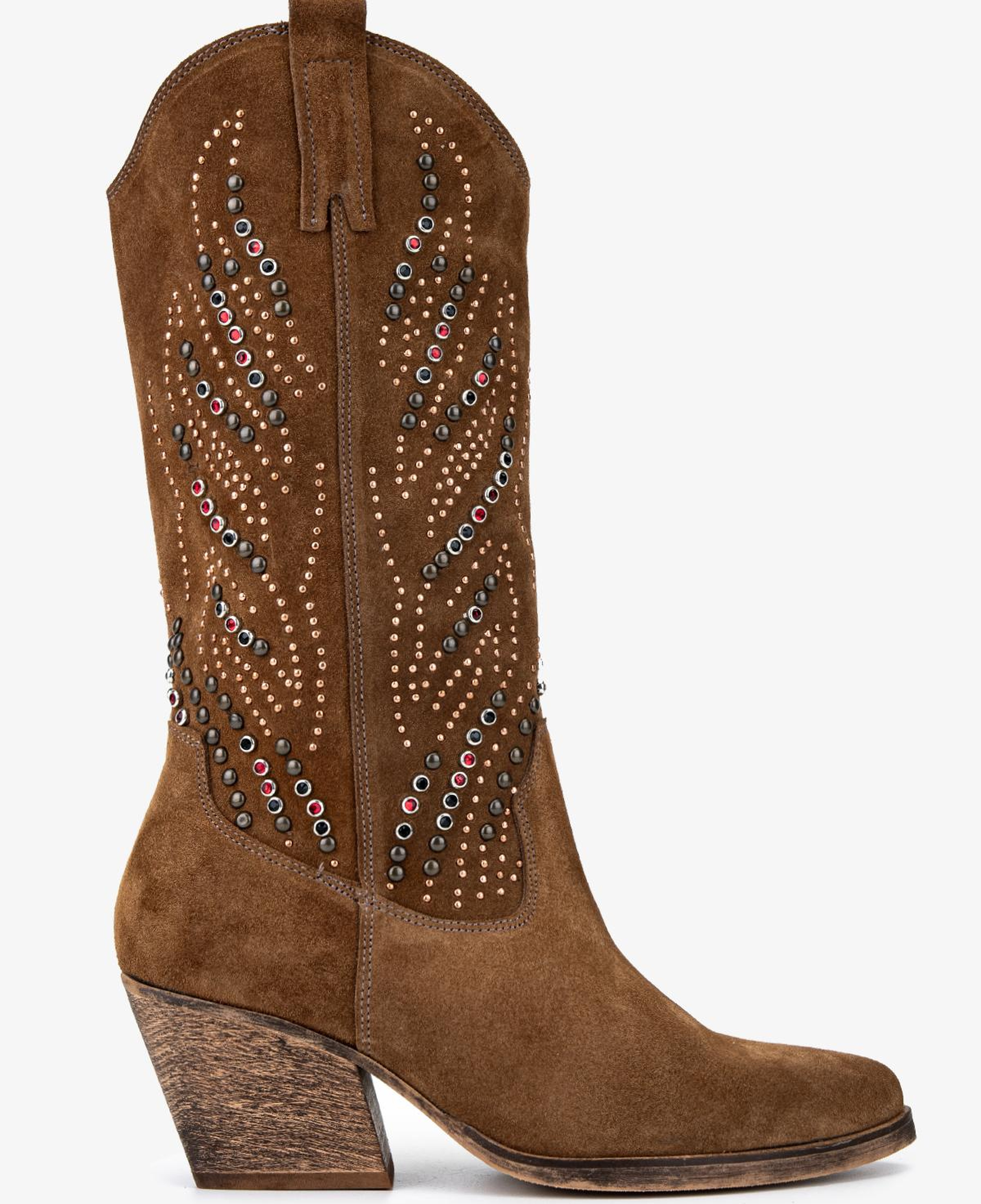 Valmenti Kadın Hakiki Deri Taba Süet Western Bot