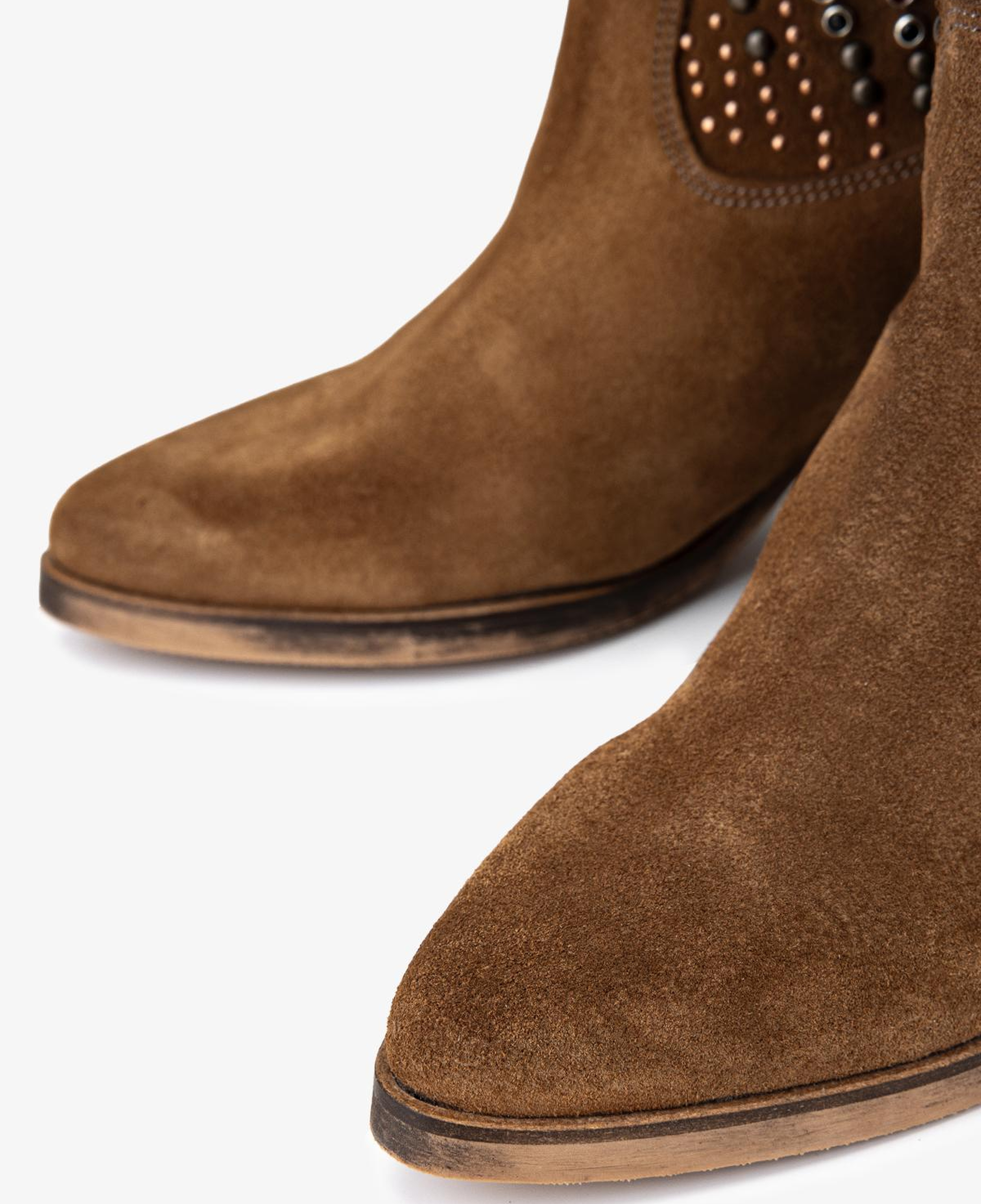 Valmenti Kadın Hakiki Deri Taba Süet Western Bot