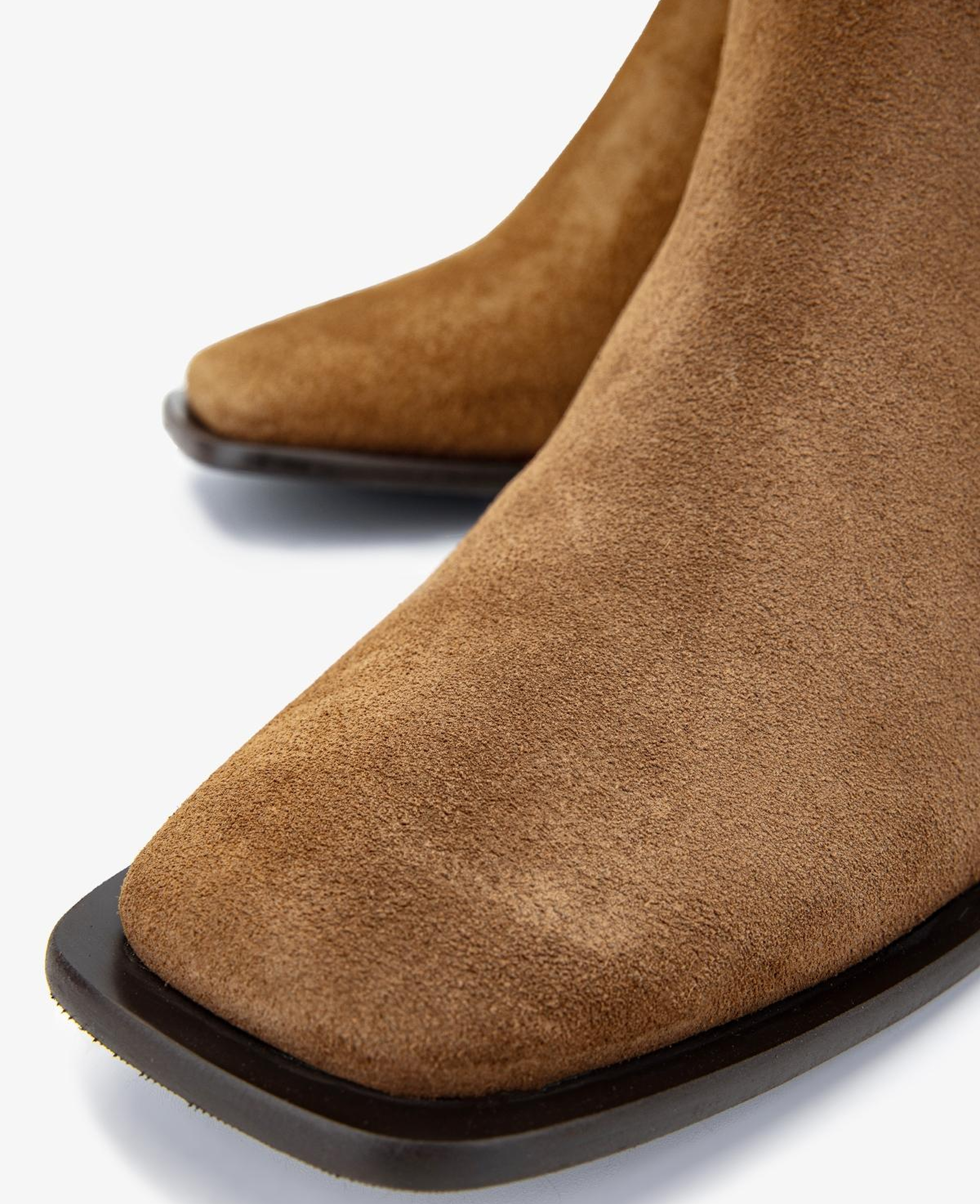 Valmenti Kadın Hakiki Deri Tütün Süet Topuklu Bot