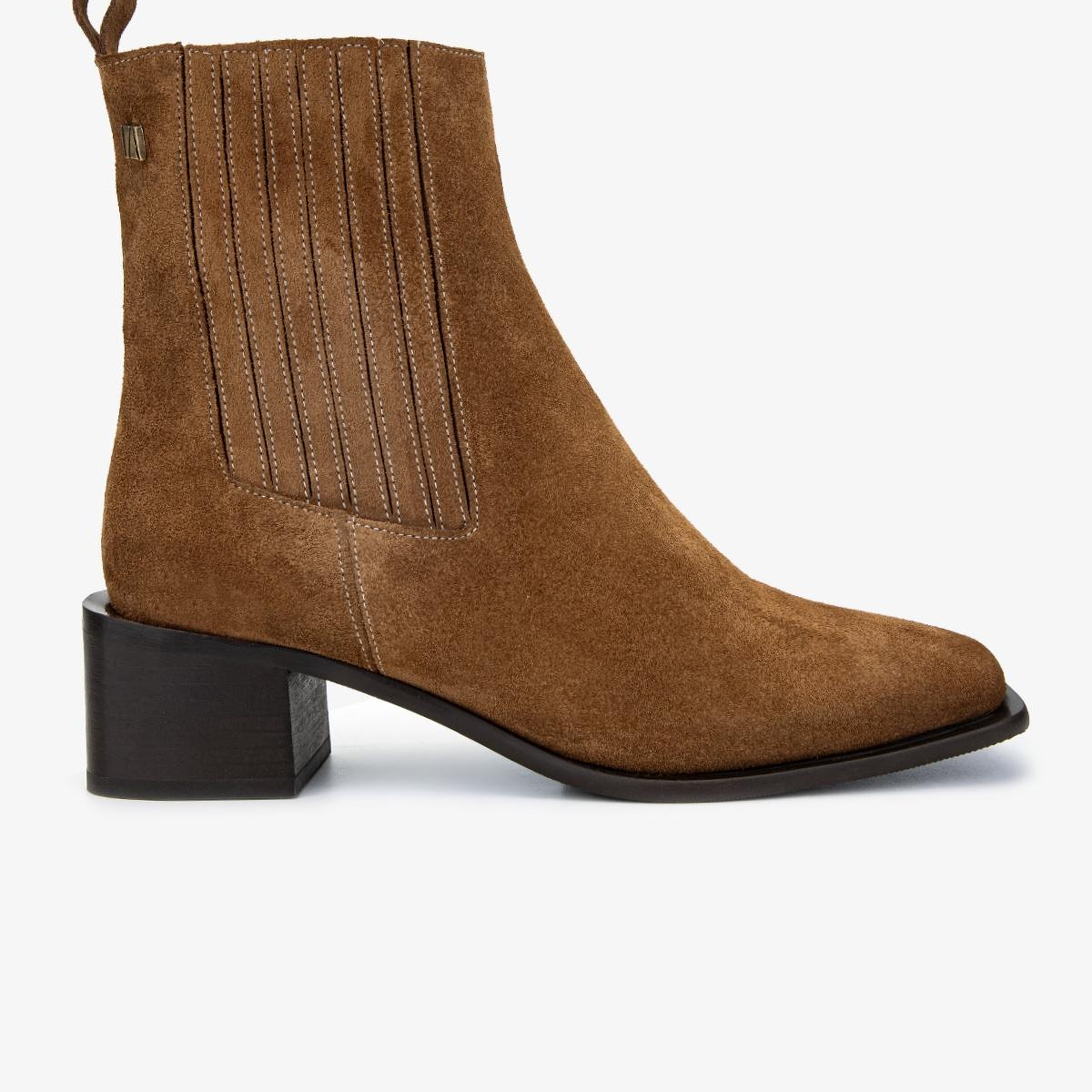 Valmenti Kadın Hakiki Deri Tütün Süet Topuklu Bot