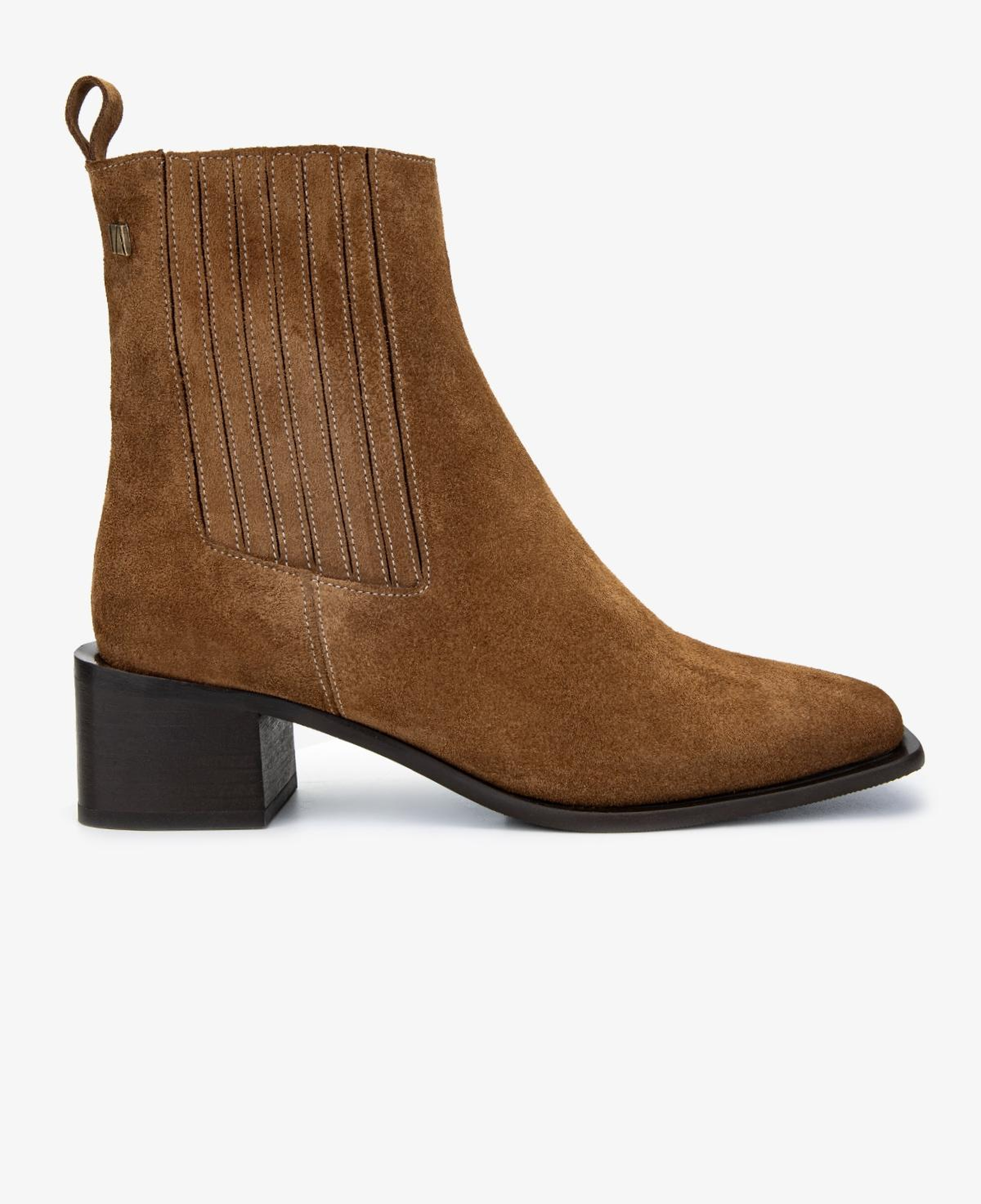 Valmenti Kadın Hakiki Deri Tütün Süet Topuklu Bot