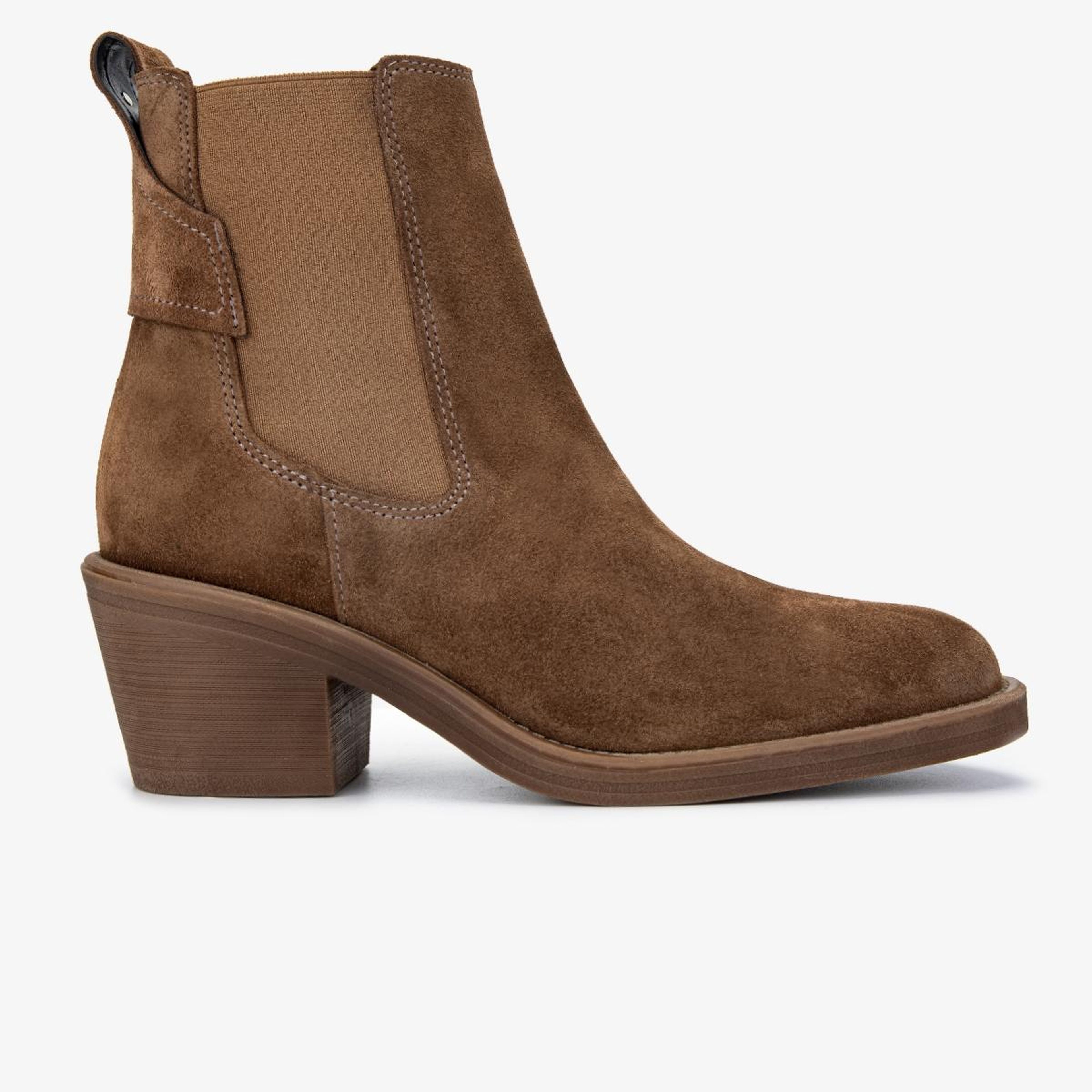 Valmenti Kadın Hakiki Deri Tütün Süet Topuklu Bot