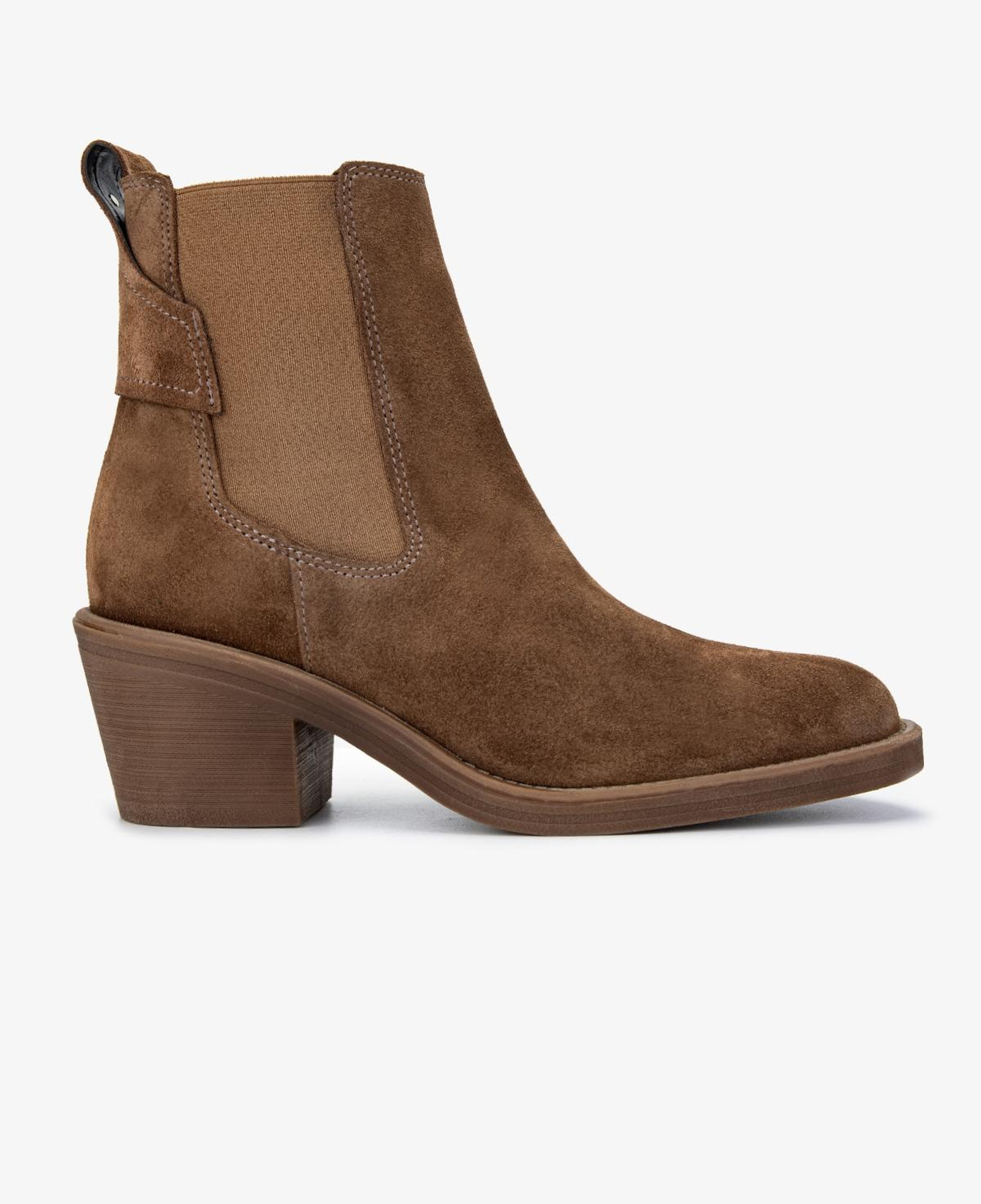 Valmenti Kadın Hakiki Deri Tütün Süet Topuklu Bot