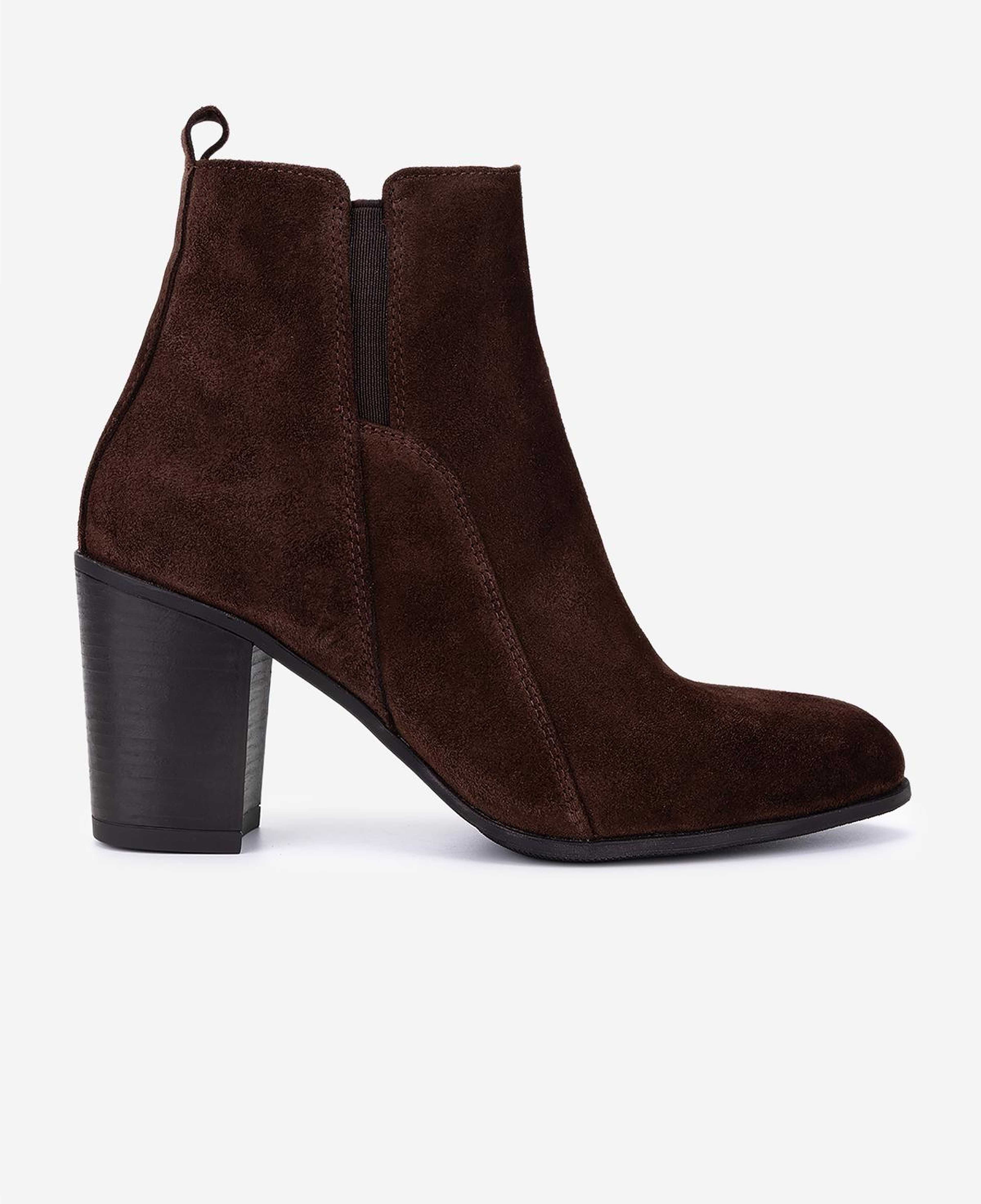 Valmenti Kadın Hakiki Deri Kahverengi Süet Topuklu Bot
