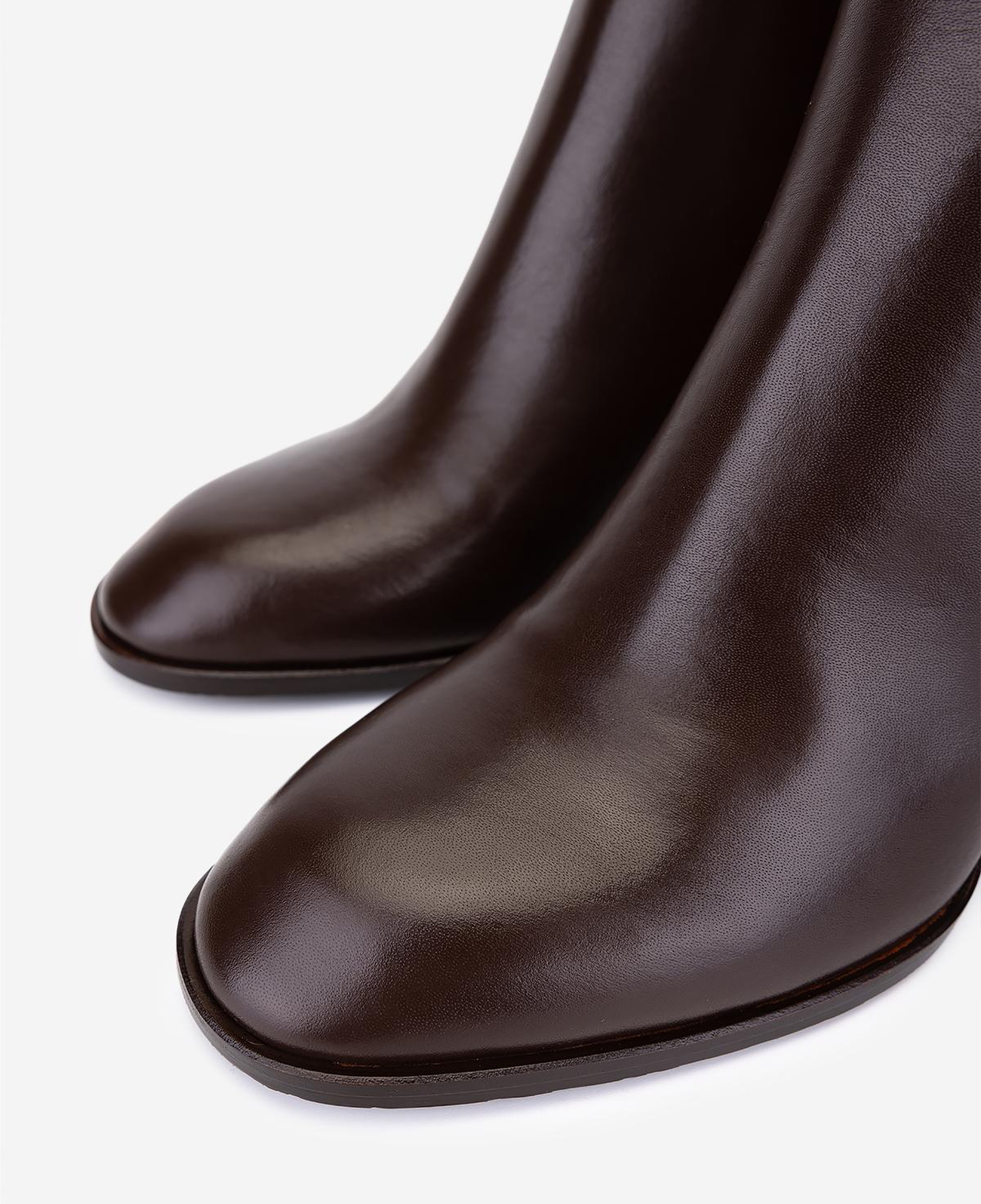 Valmenti Kadın Hakiki Deri Kahverengi Topuklu Bot