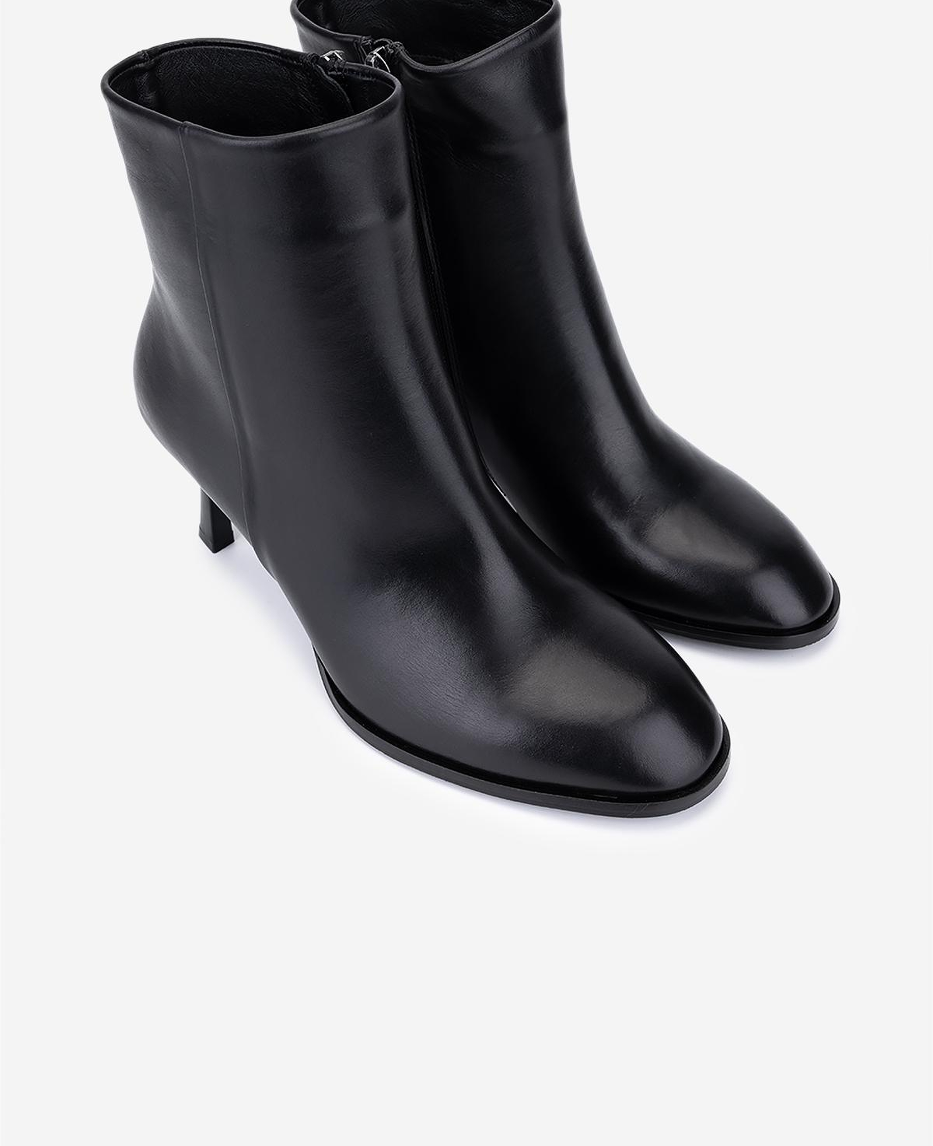 Valmenti Kadın Hakiki Deri Siyah Deri Topuklu Bot