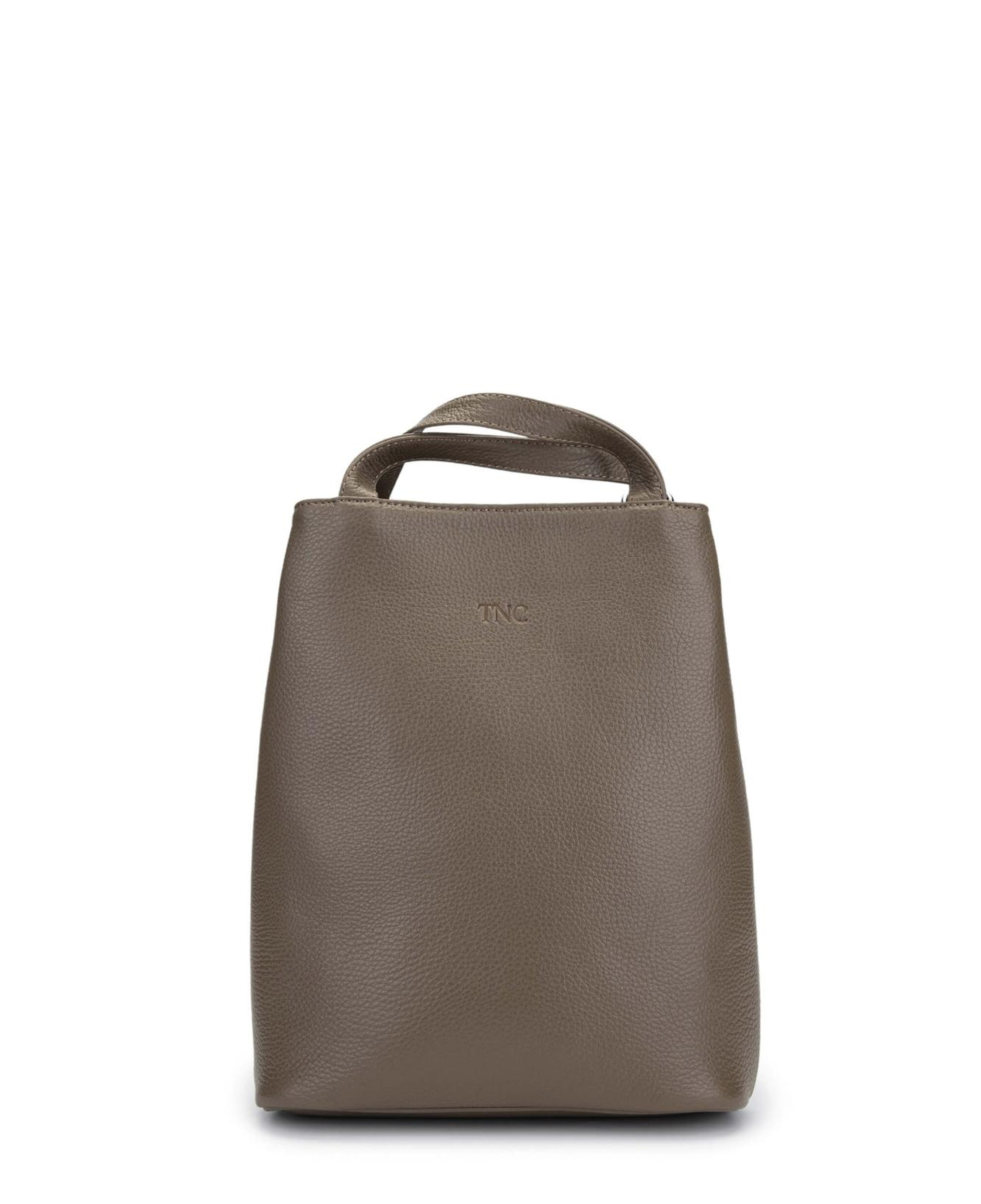 Tamer Tanca Kadın Hakiki Deri Bej Sırt & Omuz Çantası