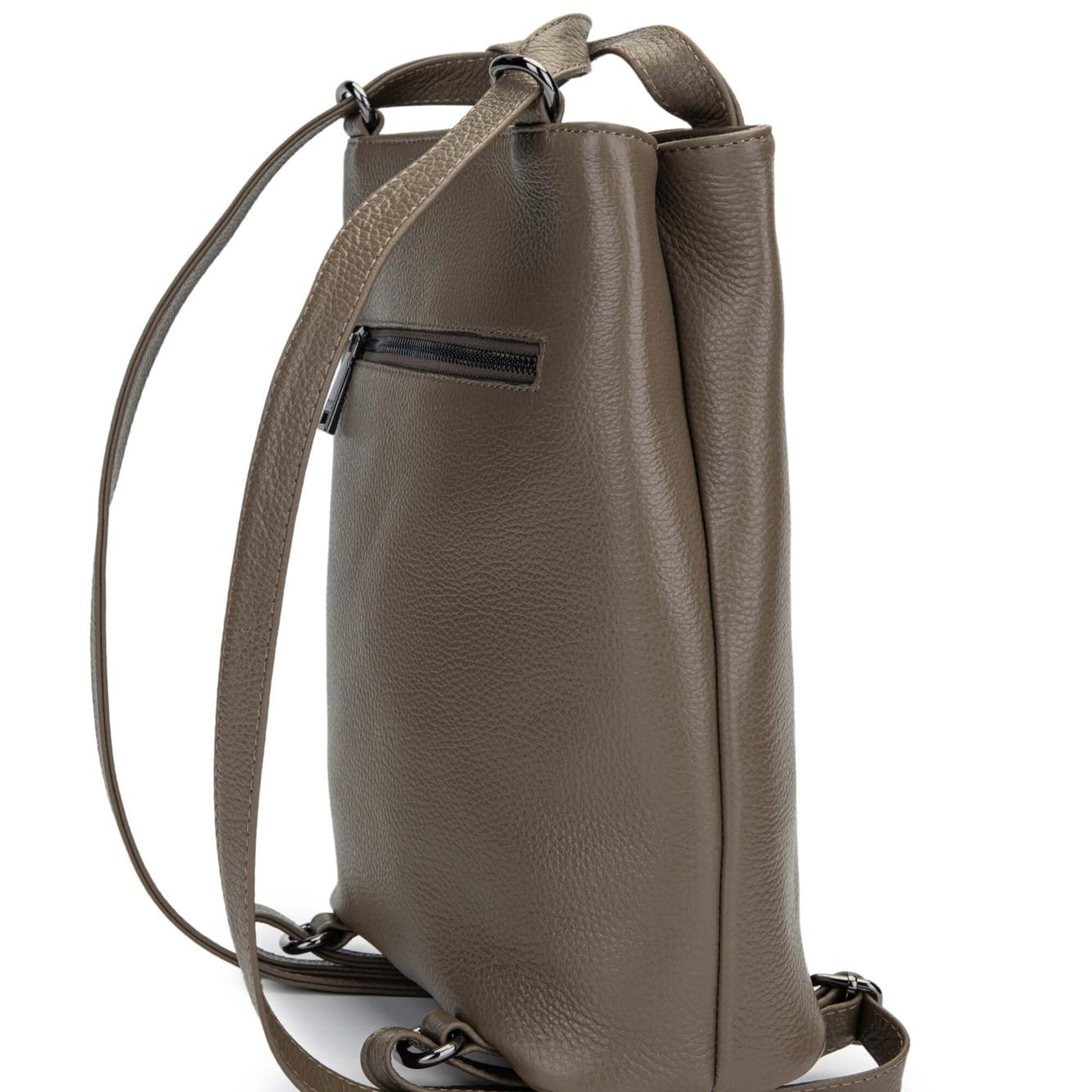 Tamer Tanca Kadın Hakiki Deri Bej Sırt & Omuz Çantası